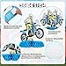 Zonon 9 Piece Dirt Bike Party Decorations Cross Country Motorcycle Birthday Honeycomb Centerpiece Table Decoration Racing Theme Party Supplies Photo Booth Props(Bright Silhouette)