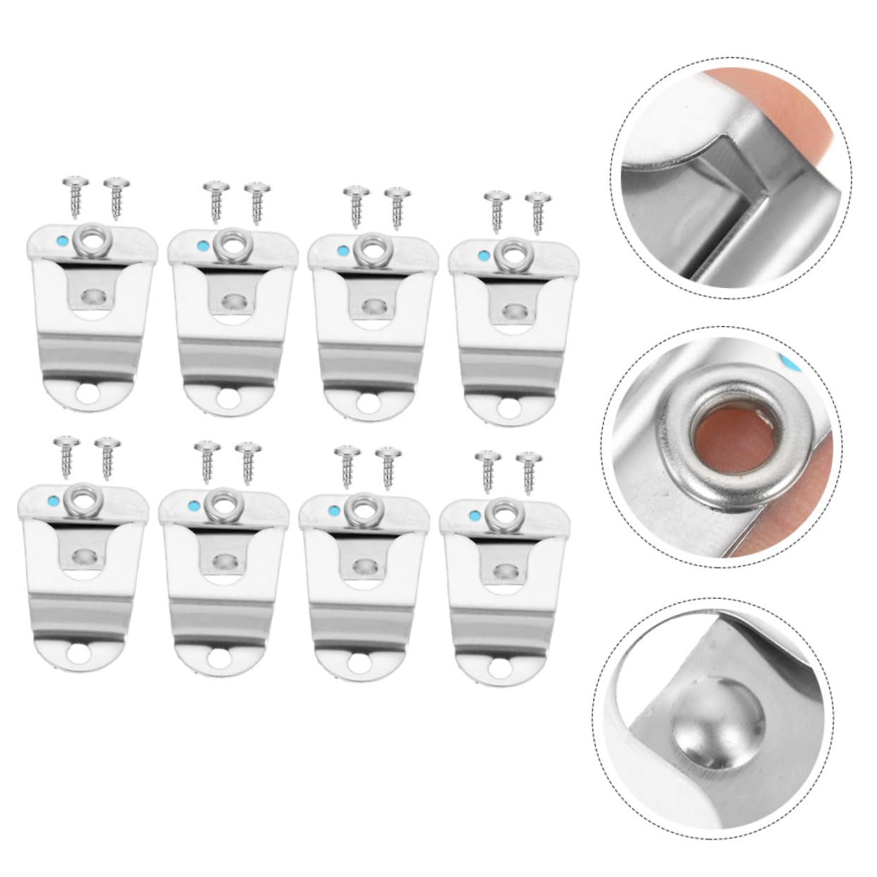 HANABASS 8Pcs Mic Hook Holders Clips for Securely Hanging Microphones Vehicles Compatible with Models Easy Installation with Screws