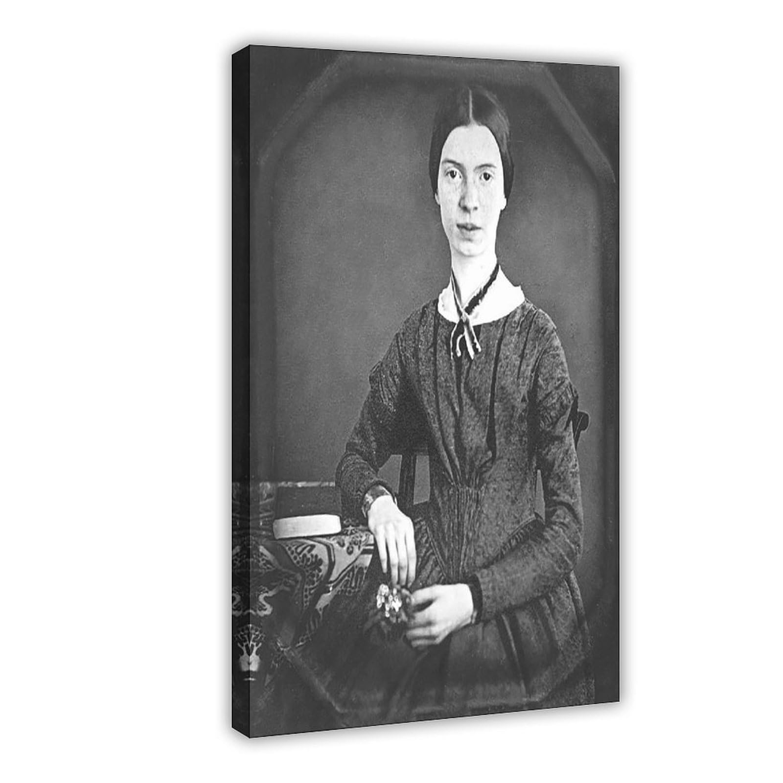 Póster de retrato de Emily Dickinson para dormitorio, decoración de pared, oficina, habitación, marco de regalo, 30 x 45 cm