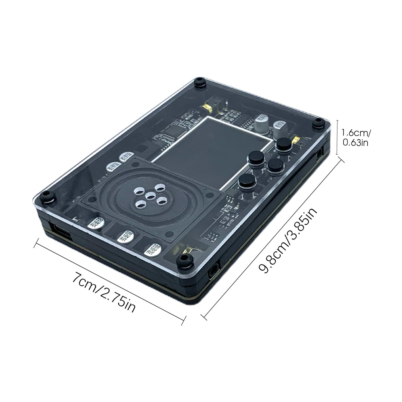 Theremin - Sintetizzatore elettronico retrò per giochi creativi | schermo OLED con effetti sonori multipli, tastiera portatile da viaggio, perfetta per la pratica e le prestazioni musicali, 9
