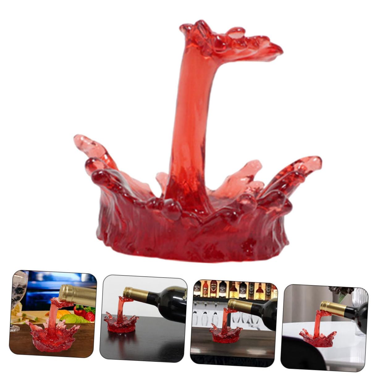 Cabilock 3 Piezas Soporte para Botellas de Vino de Mesa Exquisito Portabotellas Decorativo para Bares y Restaurantes para del Vino y Coleccionistas