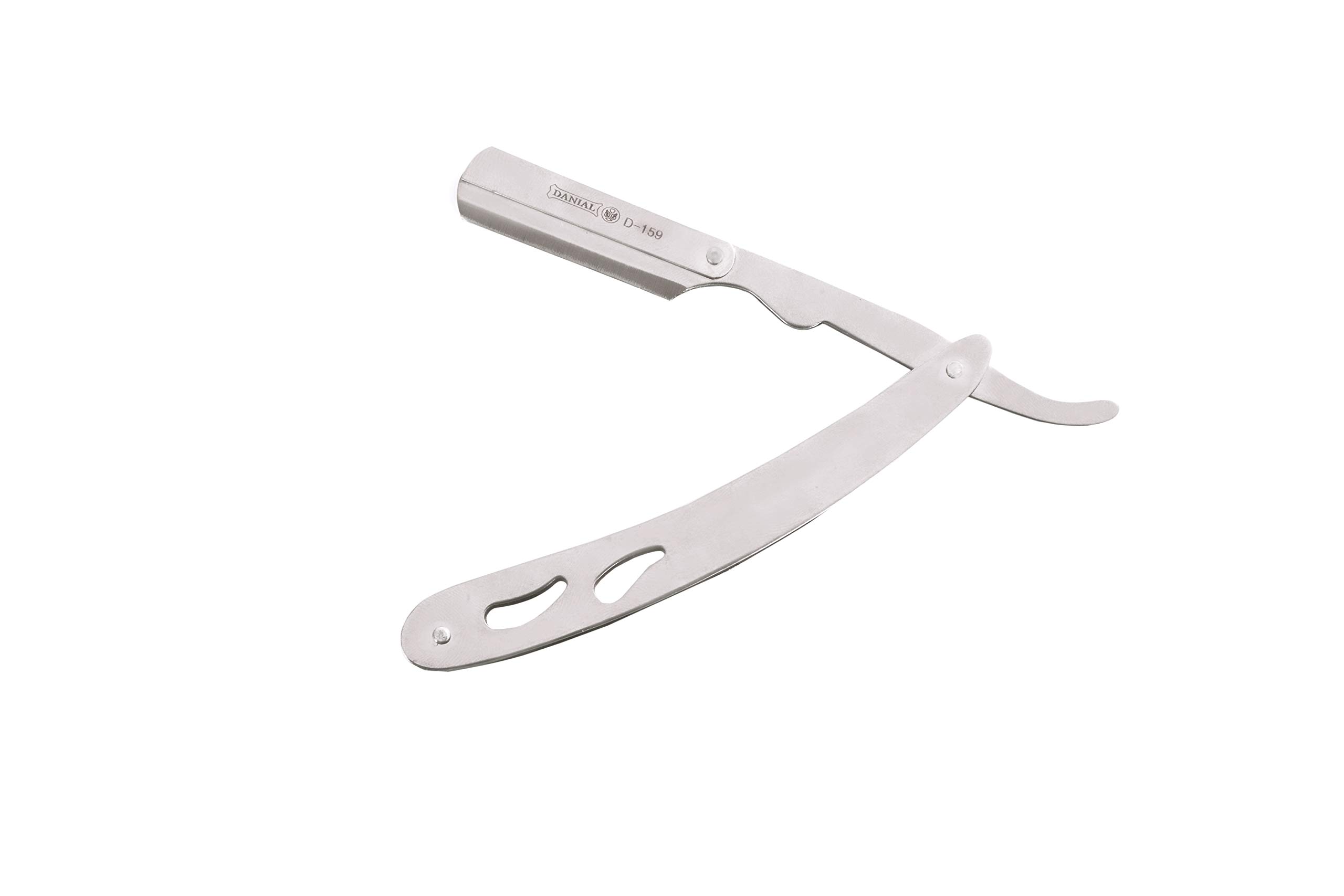 DANIAL® Stainless Steel Folding Shaving Razor Barber Salon Men Professional Steel Handle