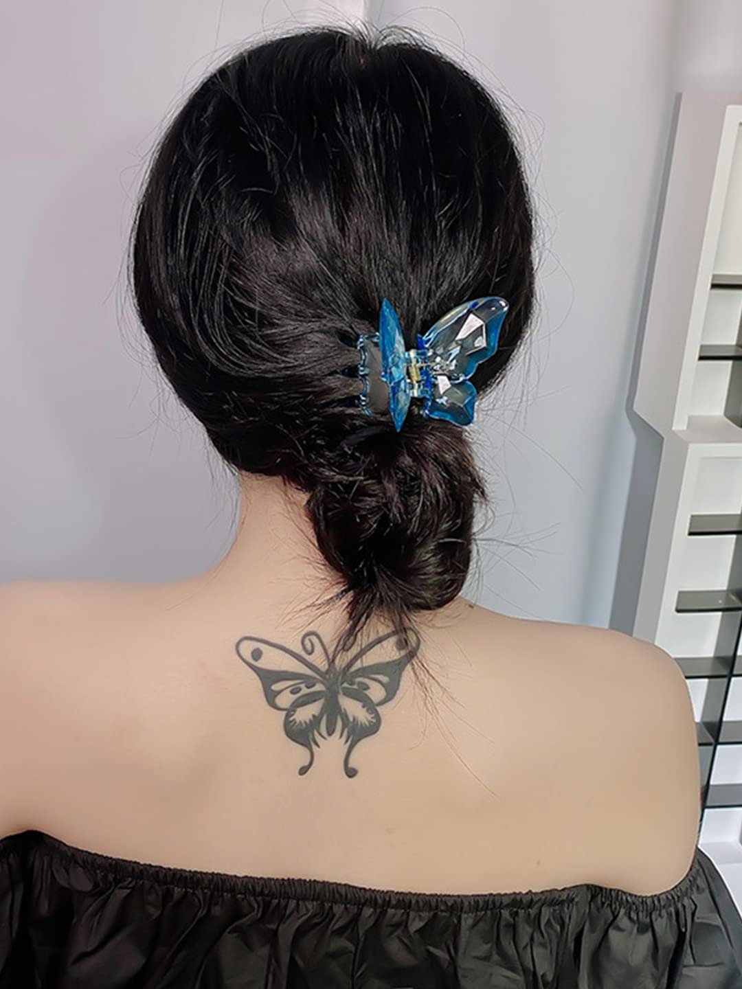 4 Pcs Butterfly Claw Hair Clips Set, Elegant Design