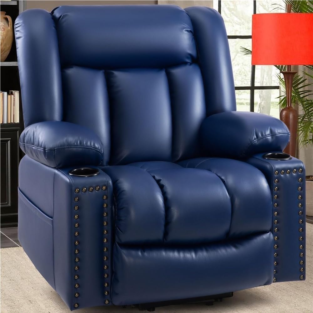 Power Lift Chairs Recliners for Elderly with Heated and Massage, Overstuffed Adjustable Lift Chairs