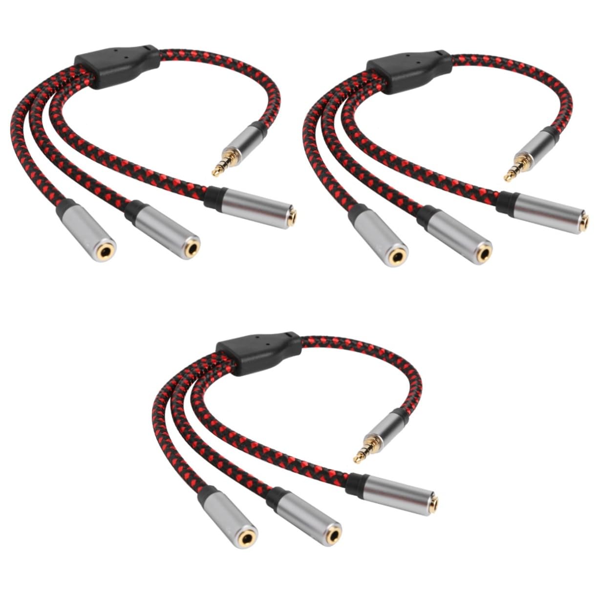 OSALADI 3stücke y Splitter Kabel Für Kopfhörer Und Lautsprecher Audio Verlängerungskabel Mit Mikrofon Und Kopfhöreranschluss Für Computer Und Laptops
