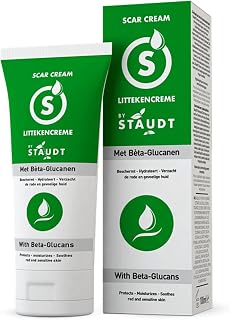 STAUDT Premium Scar Cream - 100 ml Value Size - Advanced Formula with Vitamin E, Honey, Hyaluronic Acid & Silicone - Intensive Healing of Old & New Scars, Surgical, Acne, Burns, Stretch Marks, Eczema