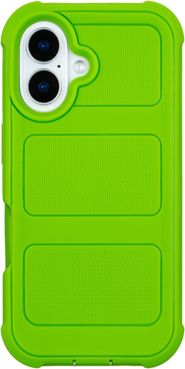 Saiboro for Defender Phone Case iPhone 16 Case with Belt Clip,for Shockproof iPhone16 Rugged,2 Layers of Sturdy for PhoneCase Heavy Duty,Military-Grade for iPhone 16 Phone Case Green