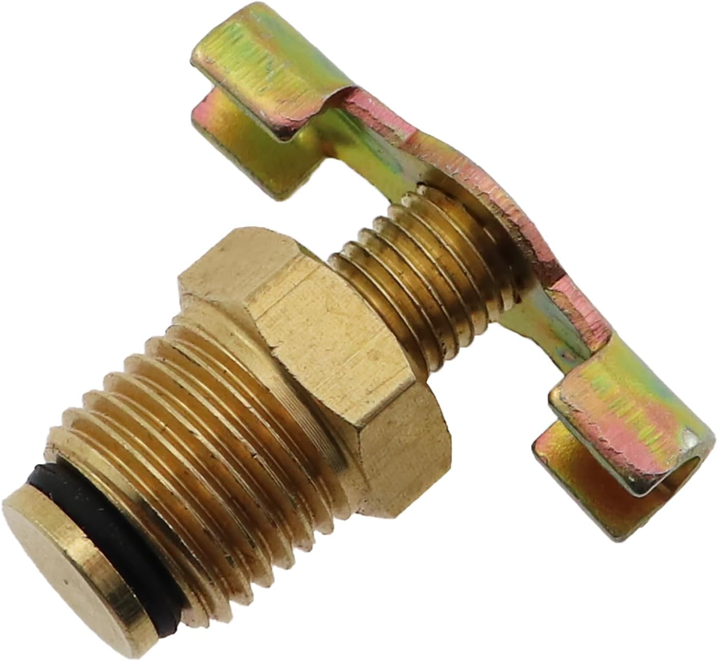 2PCS 1/4 Inch Air Compressor Drain Valves Butterfly Air Pump Drain Valve Brass Drain Plug Portable Air Tank Valve Waterway Adapter Air Compressor Accessories for Air and Water Tank