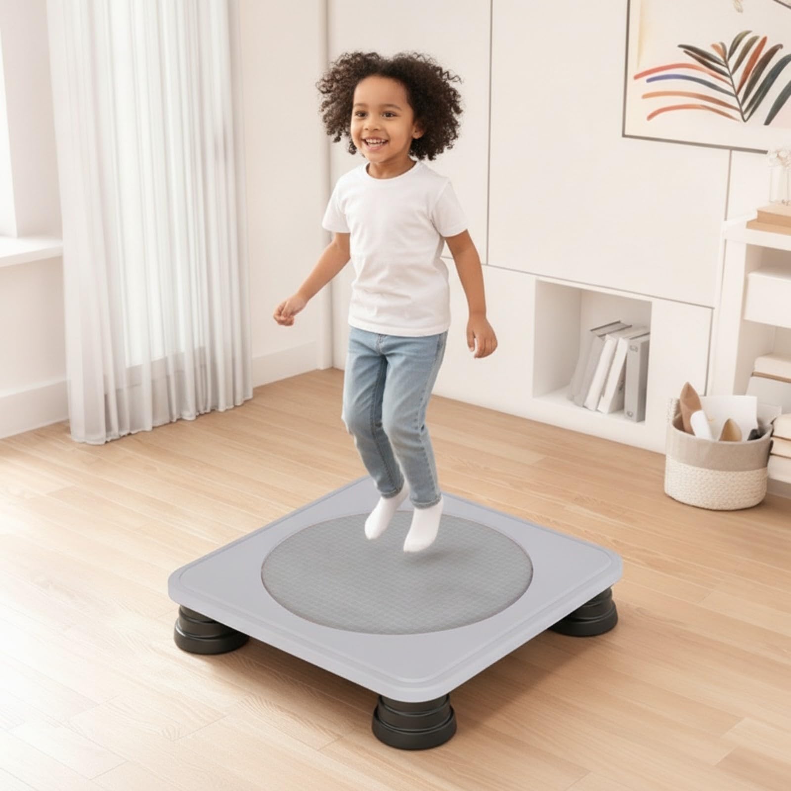 Cama Elástica Infantil Seguro Brincolín, Gris