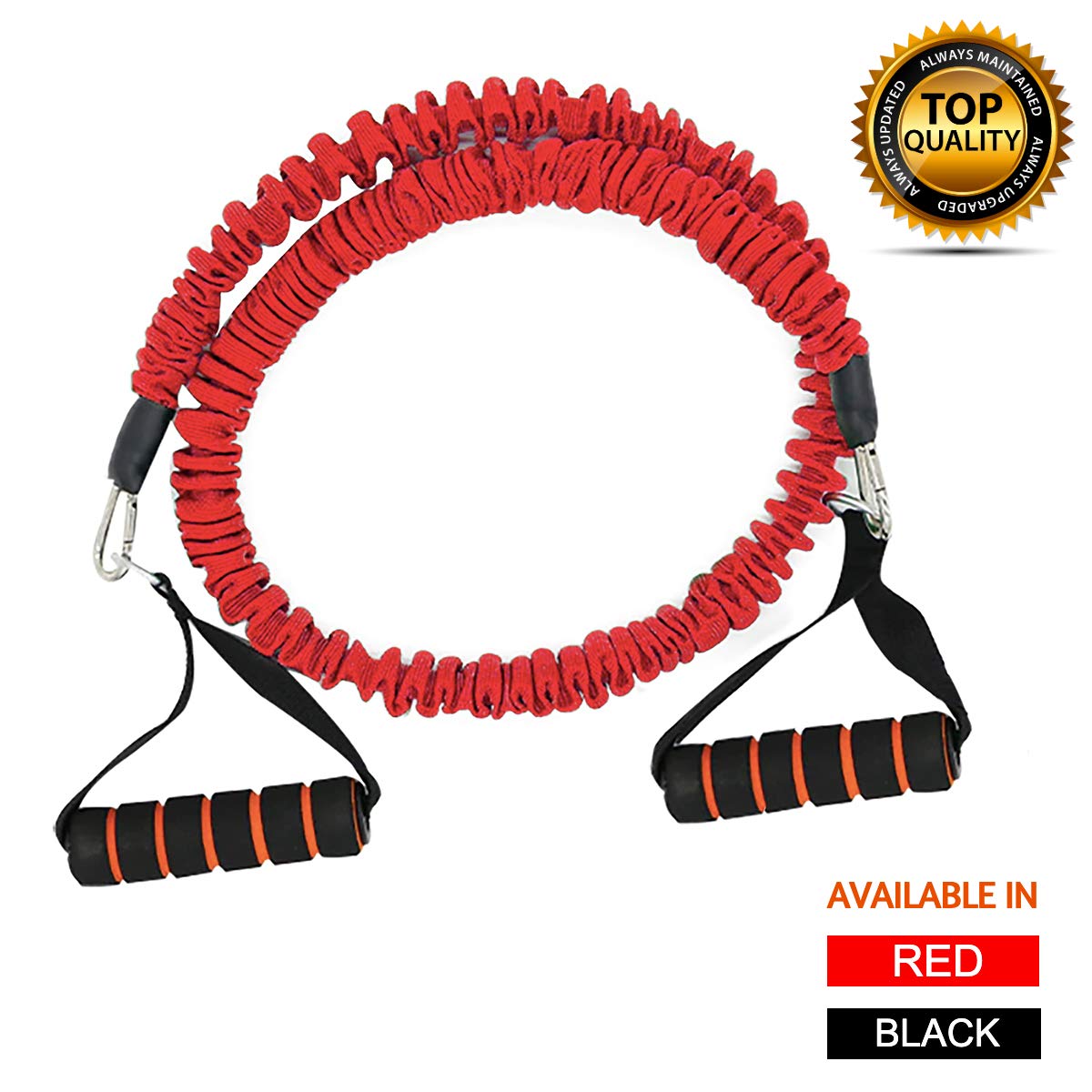 iSweven Resistance Band/Resistance Rope with Upgraded Handles Waist Resistance Pull Rope Fitness Training Latex Elastic Band