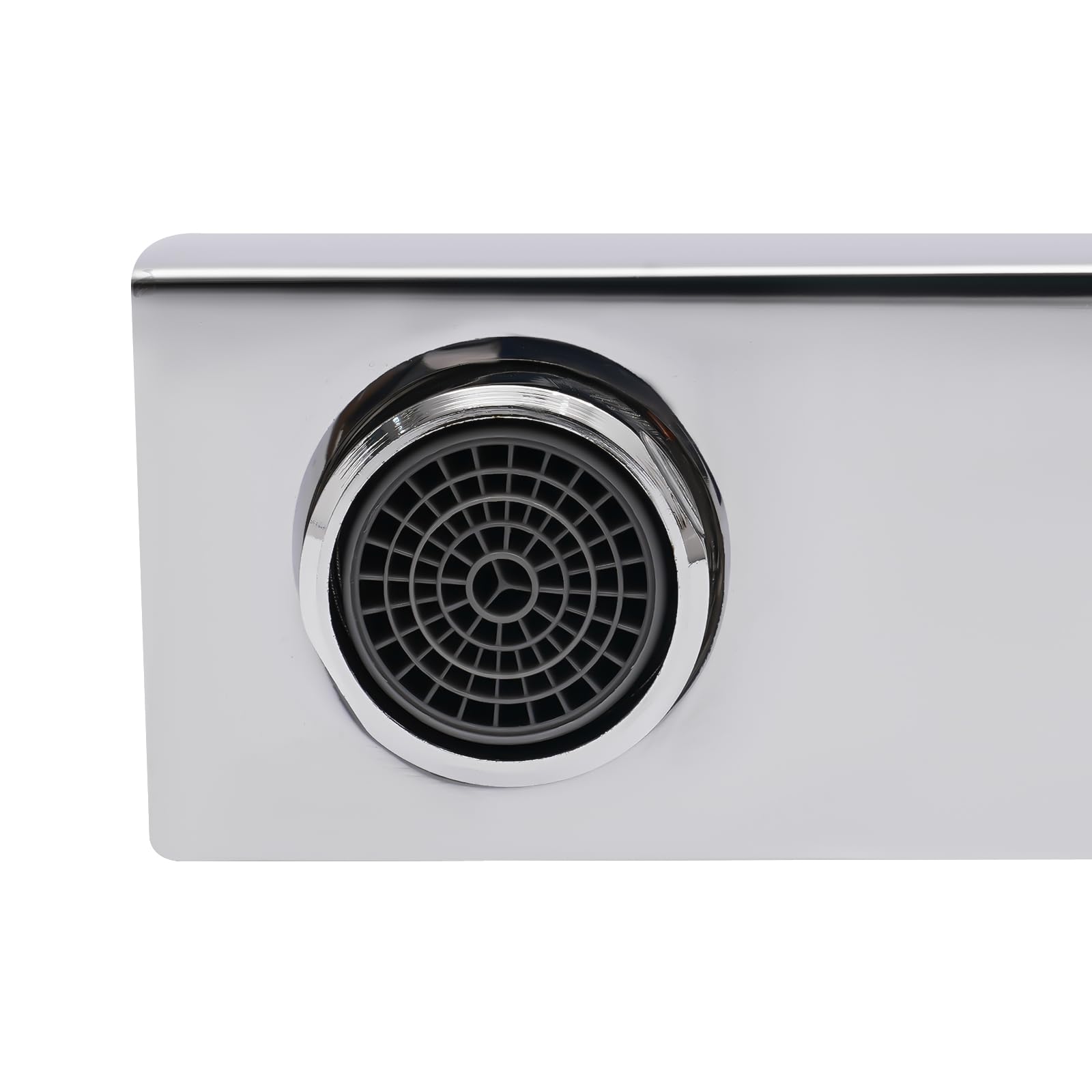 Boccetta per vasca da bagno da 1/2 pollici, cromato, girevole a 180°, con spruzzatore a nido d'ape, antiruggine, per cucina, bagno, lavanderia, ristorante