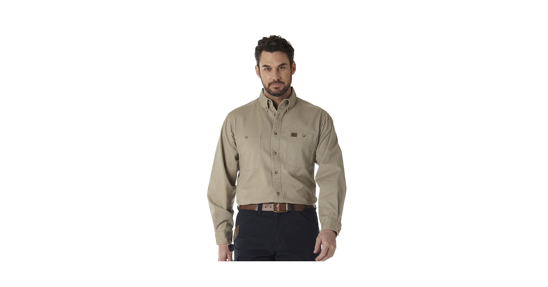 トップス TNF Lightweight Twill Work Shirt BG Amazon.com: WranglermensLogger Twill Long Sleeve Workshirt