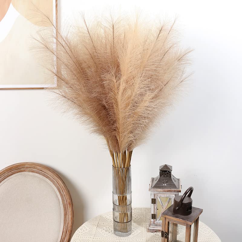 Pampas Grass Artificial Flores Ramo 120cm miniatura 3