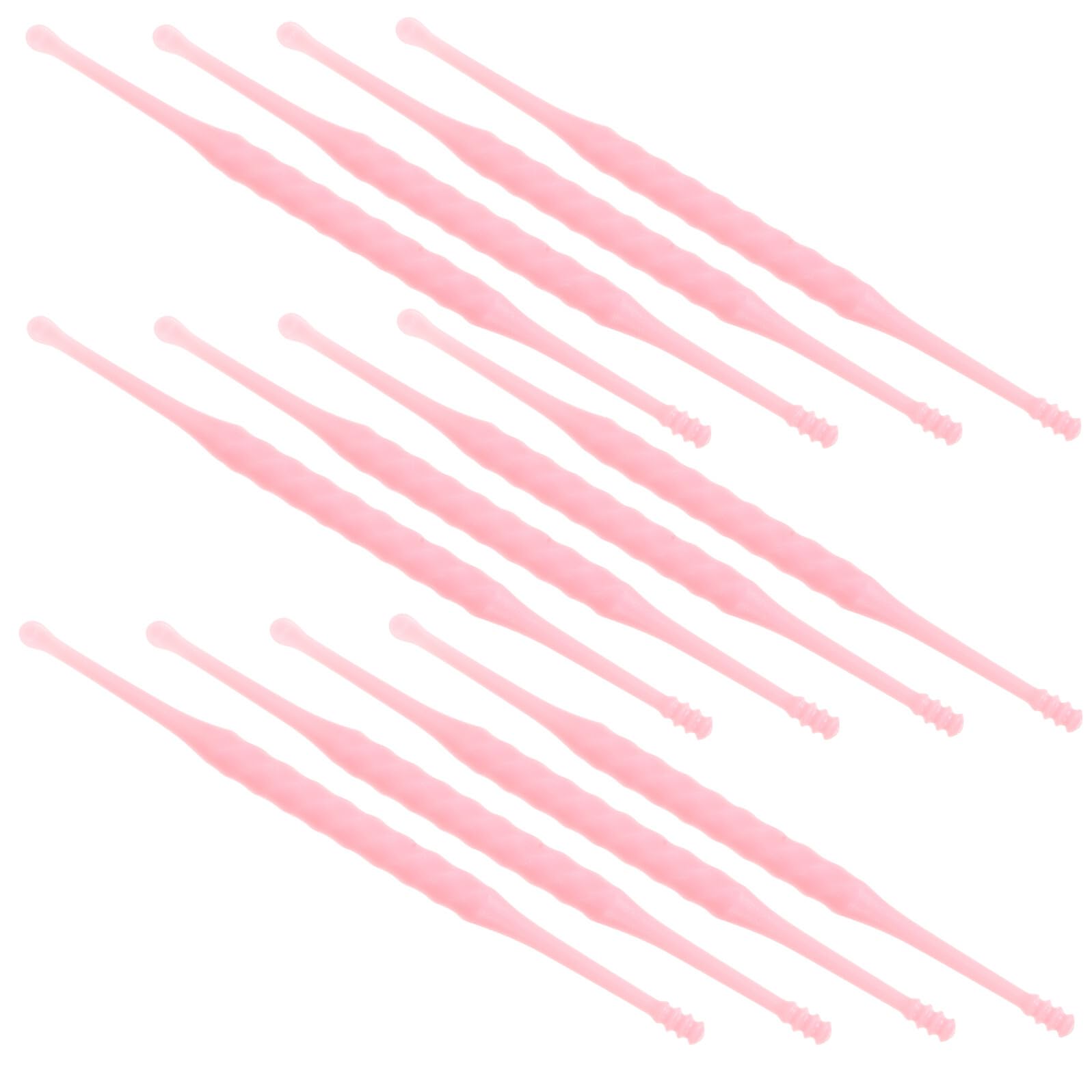 12pcs Plastic Ear Wax Remover Cleaner Spoon Set Disposable Earwax Removal Tool for Safe Ear Care at Home