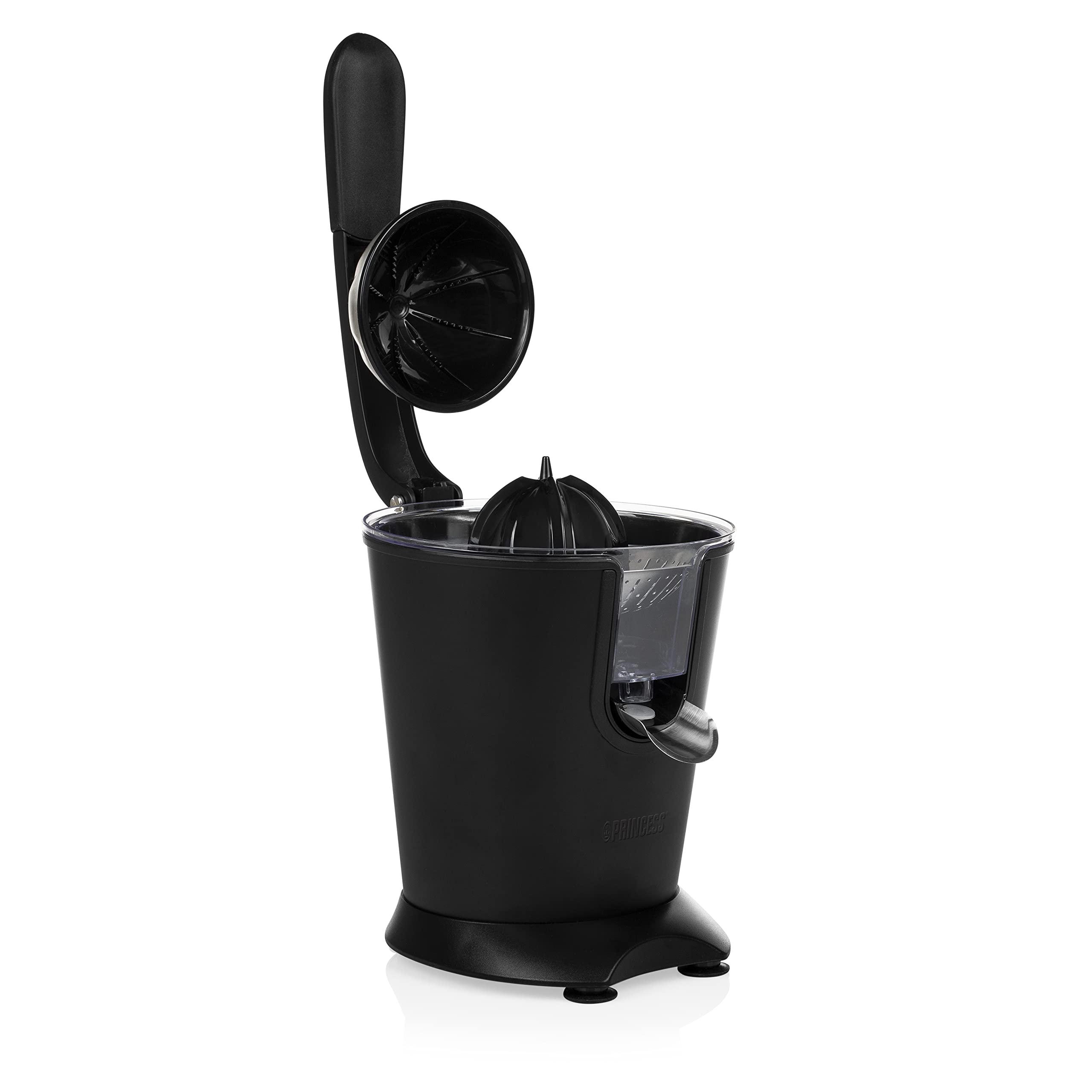 Princess Spremiagrumi Acciaio Black, 160 watt, Acciaio inossidabile, Professionale, Nero