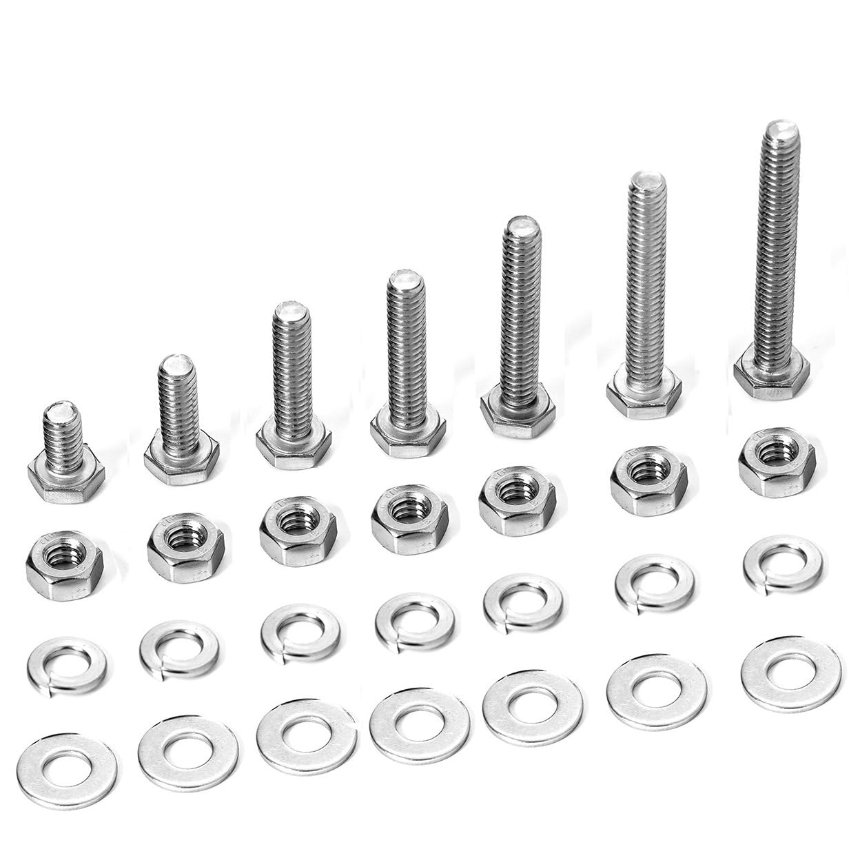 1/4-20 Hex Bolt Assortment Kit - 280 Piece -6
