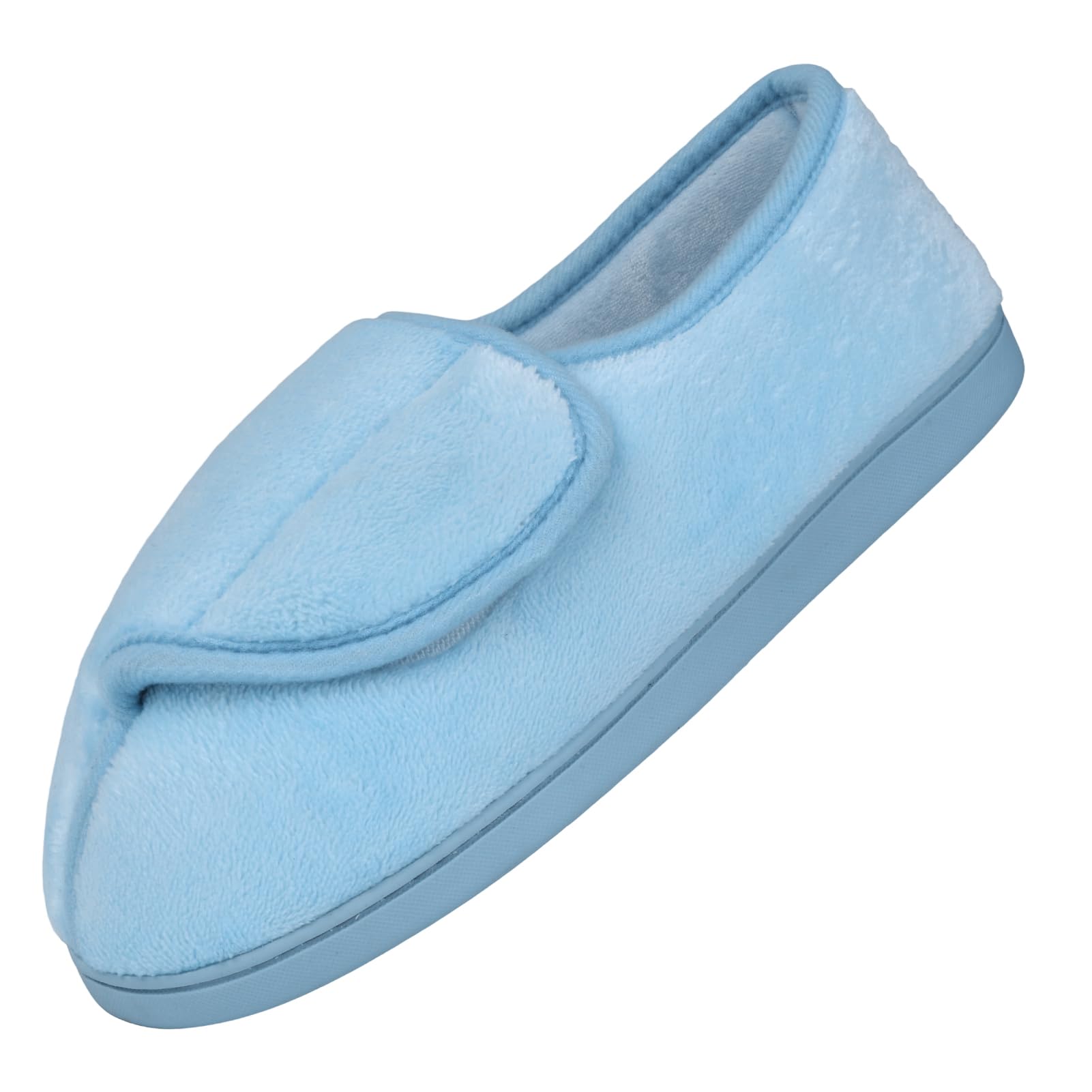 Git-up Women Soft wide Slippers Memory Foam Closed Toed Diabetic Arthritis Edema House Slippers