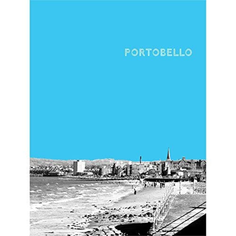 Wee Blue Coo Portobello Edinburgh Scotland Scottish Landmark Sky Blue Art Print