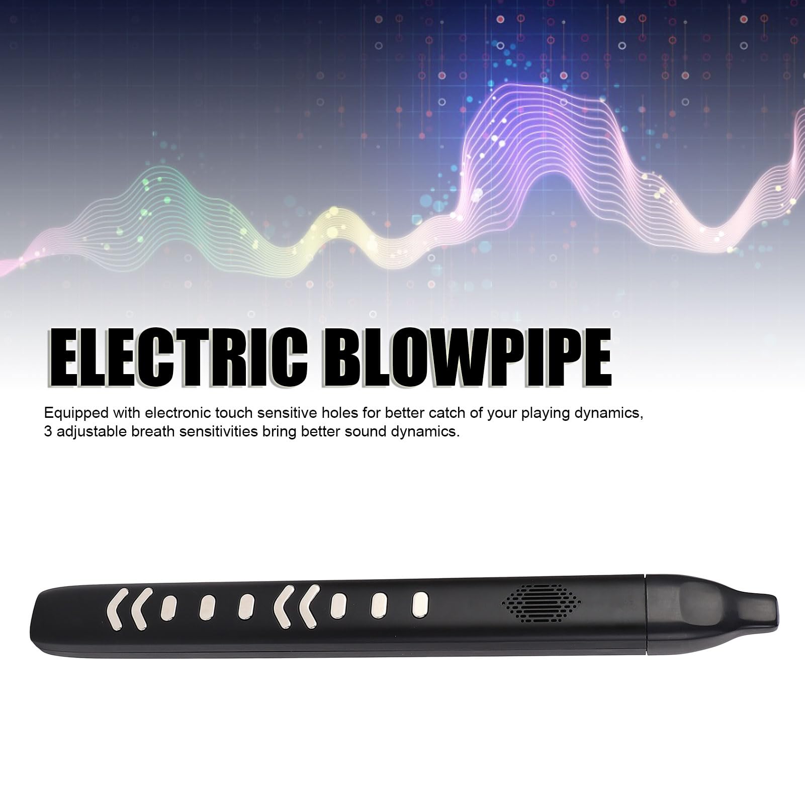 Soplete de Saxofón Electrónico, Mini Soplete Eléctrico MIDI Recargable 10 Timbre para Práctica para Principiantes