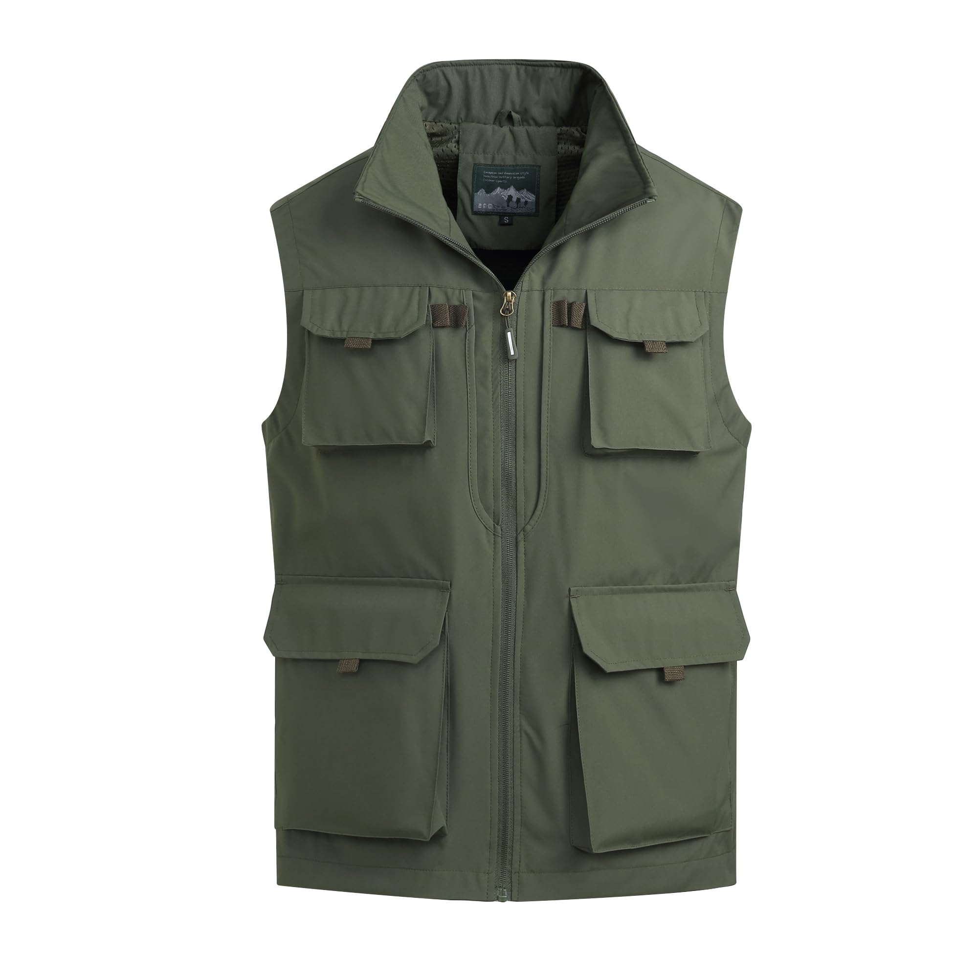 Herren Outdoor Weste Angelweste mit Vielen Taschen Weste Sommer Sport Weste Leicht Atmungsaktiv Weste Jagd und Fotografie Weste Multifunktionsweste Freizeit Ärmellose Jacke