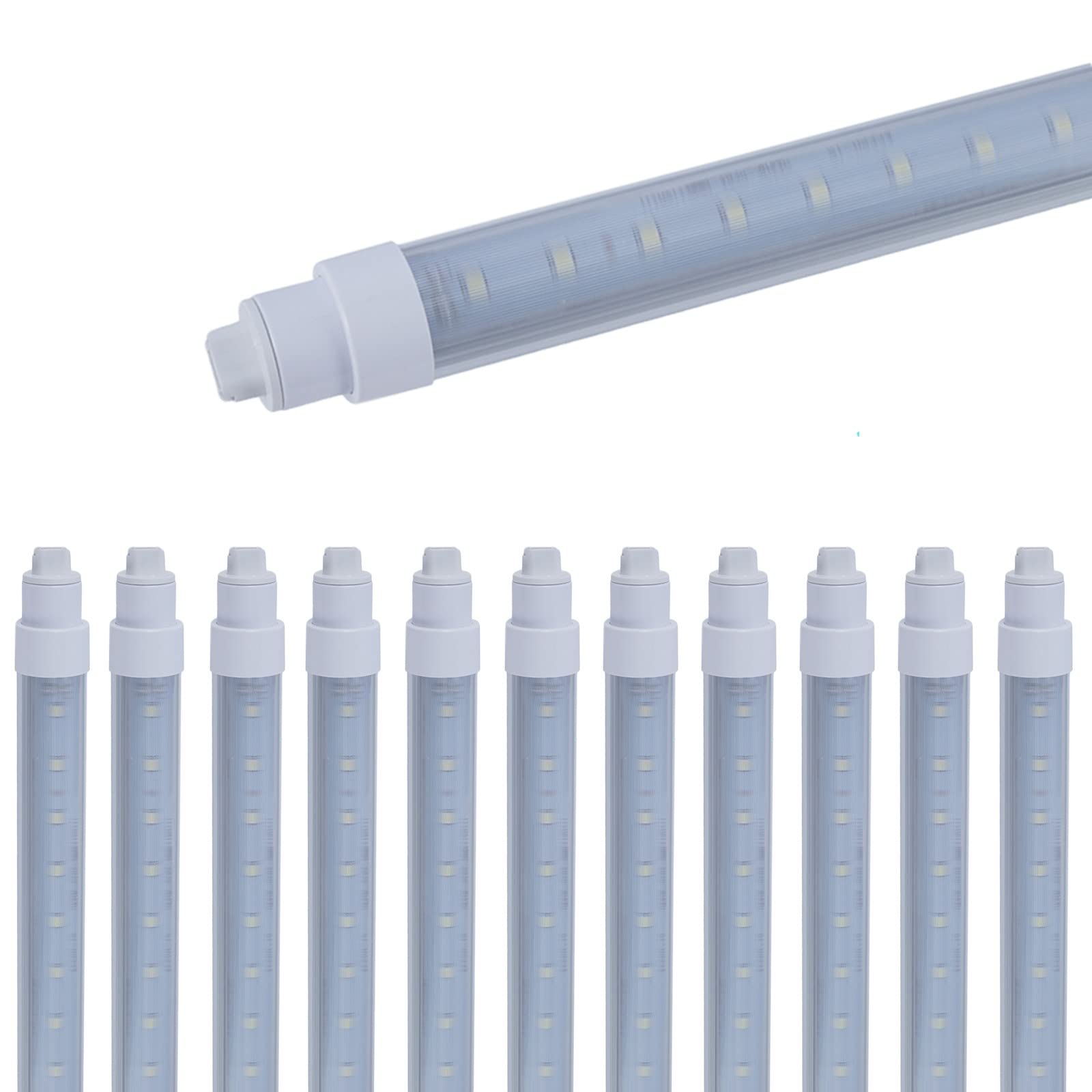 Midwestern 12 Pack T10 3FT 20W Led Tube Light Double Sided 360° Rotatable R17D Base Double Rows Led Ballast Bypass 3 Foot Advertisement Sign Lighting