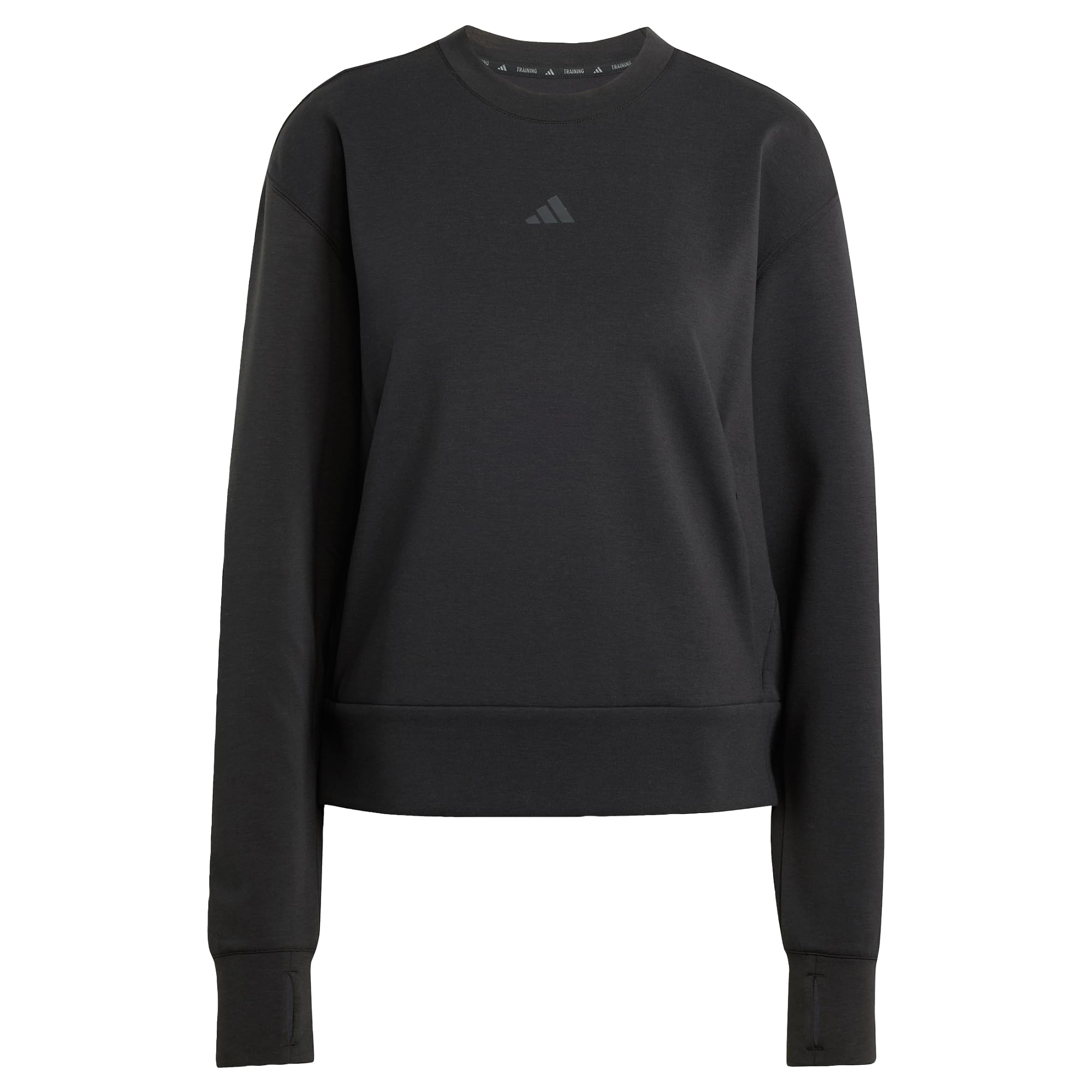 Adidas Women's Noir Sweatshirt Round Neck Woman D4t Workout Warm Up
