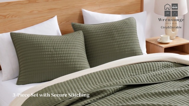 Queen Quilt-Lightweight Bedspreads Blue Grey Queen Size Quilt Bedding Set