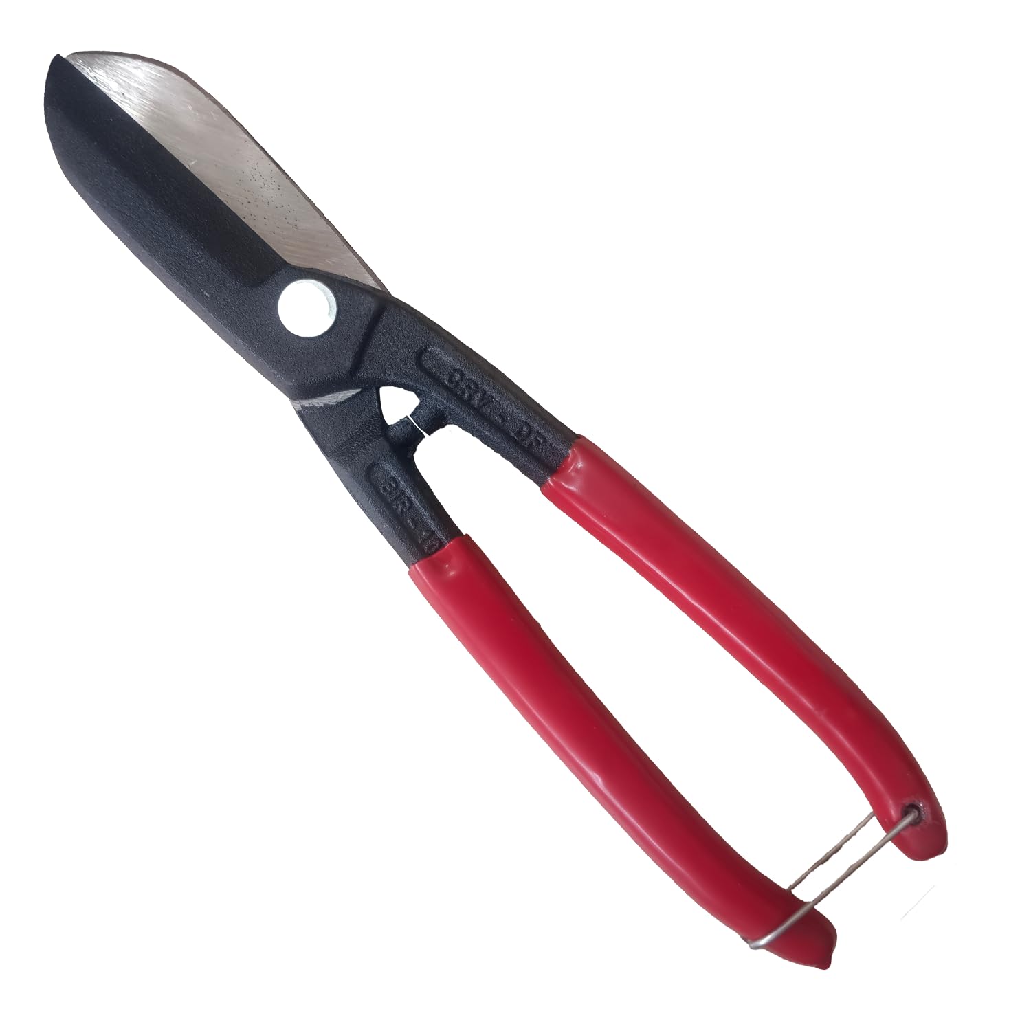 Professional Heavy Duty Tin Cutter, 8 Inch with Red and Black