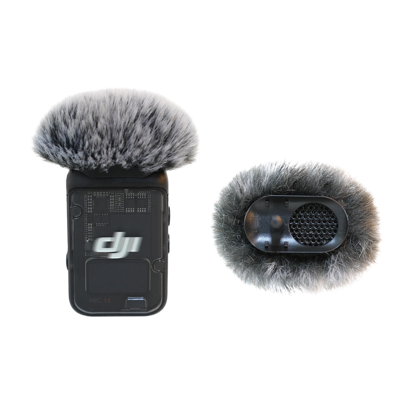 Hangcheng Microphone Windscreen for DJI MIC 2/ OSMO POCKET 3 Microphone Furry Wind Muff (Not for DJI Mic 1), 2 Packs