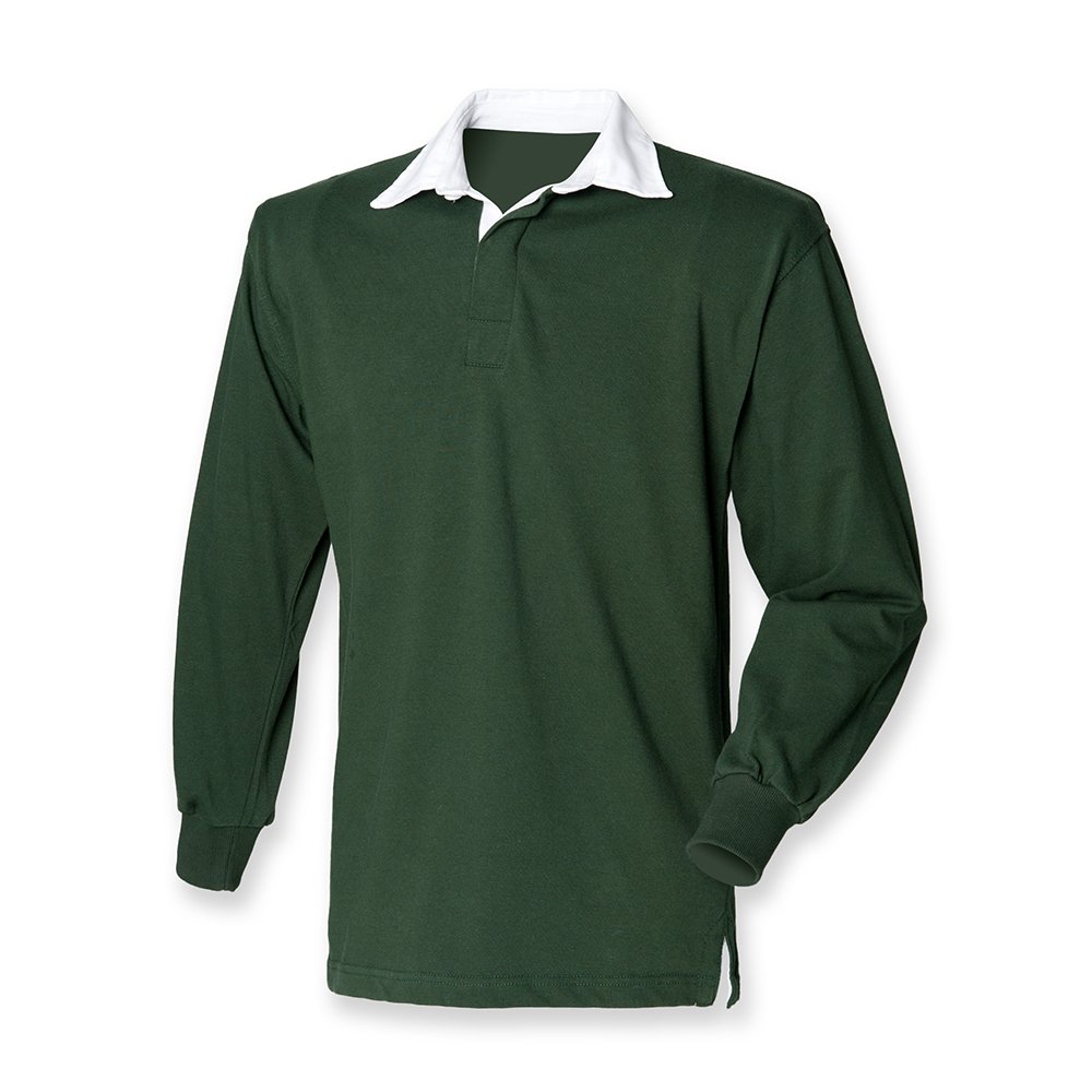 Front Row Original Rugby Shirt : Color - Bottle : Size - L