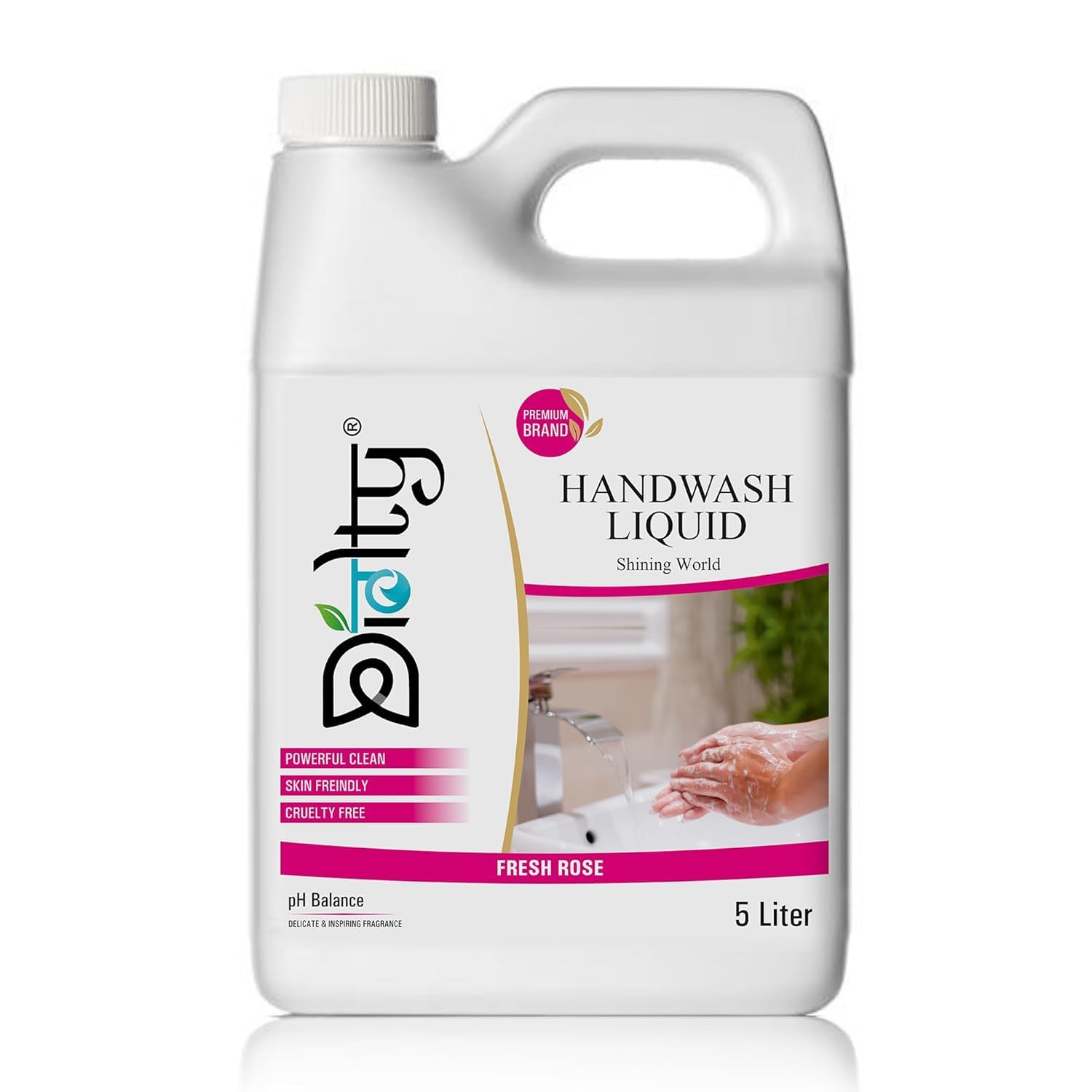 Diolty Hand Wash Liquid 5L Rose Refill Can - 99.9% Germ Protection, Moisturizing, Paraben-Free, Long-Lasting Scent, Bulk f... - Review, Price and Buying Guide