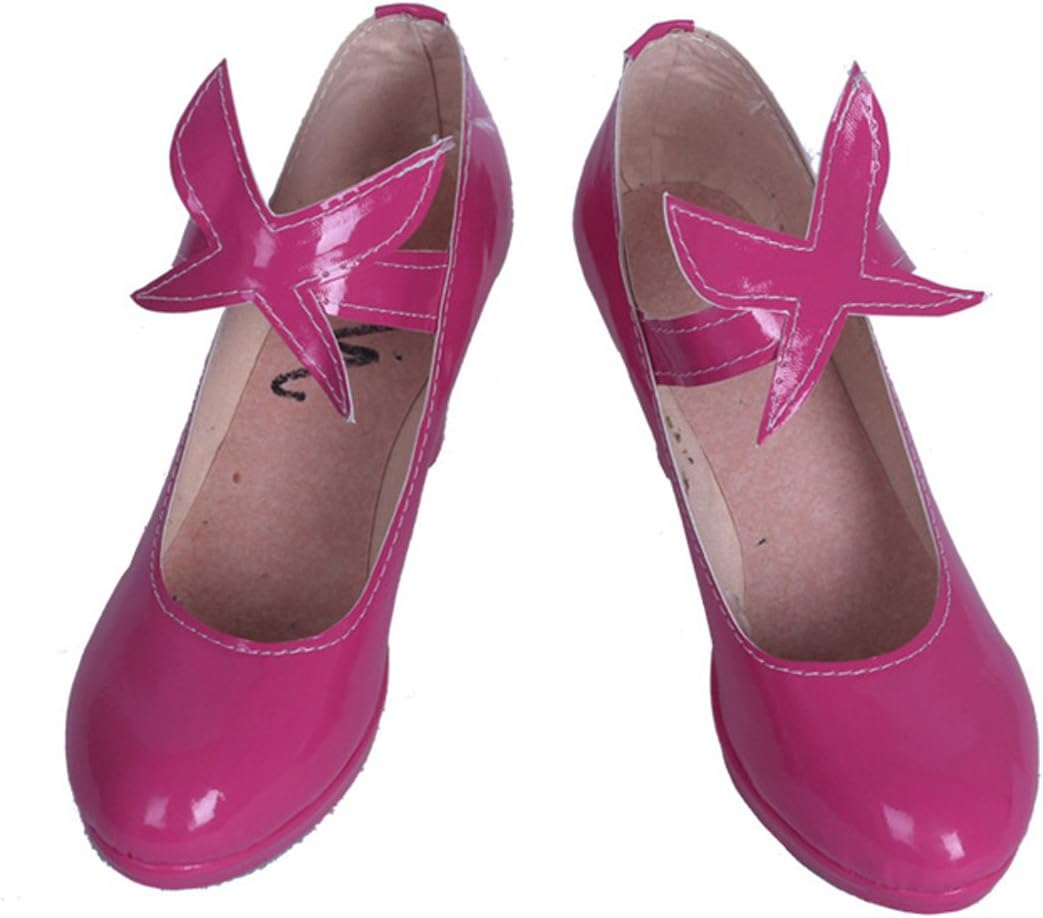 YuanCos Women Pink Cosplay Shoes S008