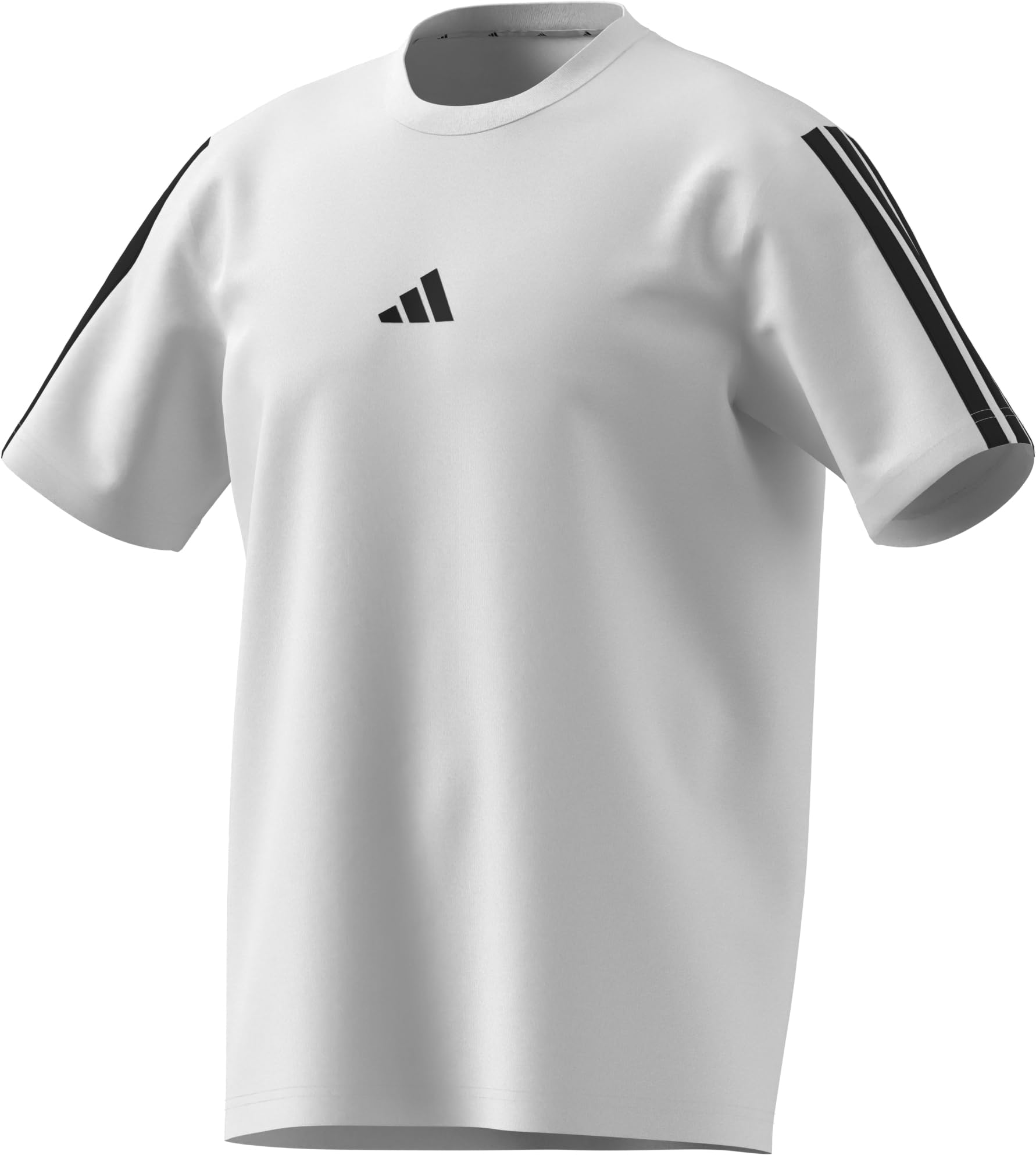 adidas Men's Essentials Three Stripes Single Jersey Tee, White/Black, XL Ansicht 7