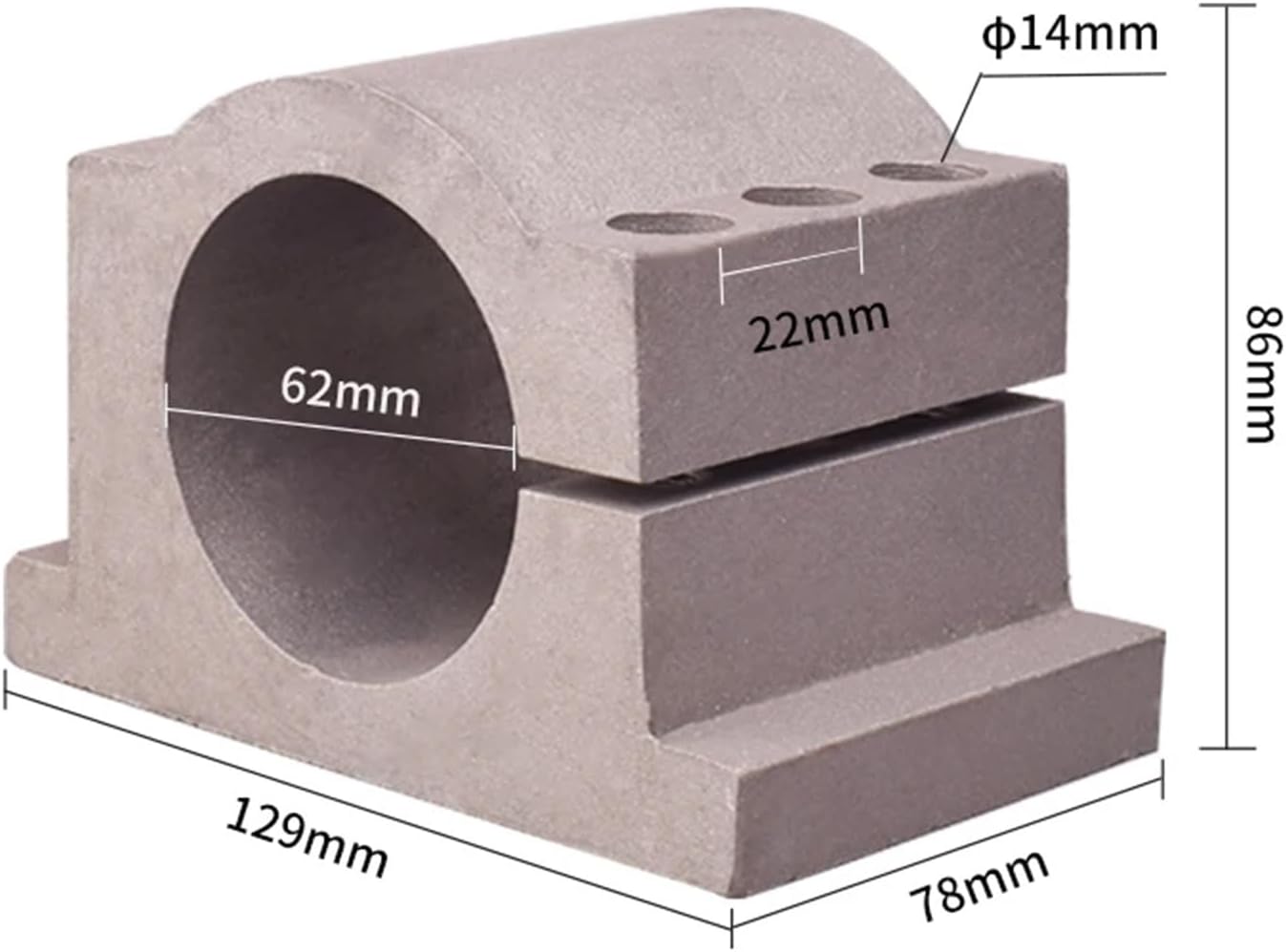 1pcs 62/80/100/125mm Diameter Mount Bracket Fixture Fixing Motor Fixture for CNC Machine