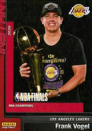 2019-20 Panini Los Angeles Lakers NBA Champions #20 Frank Vogel Head Coach Los Angeles Lakers NBA Basketball Trading Card