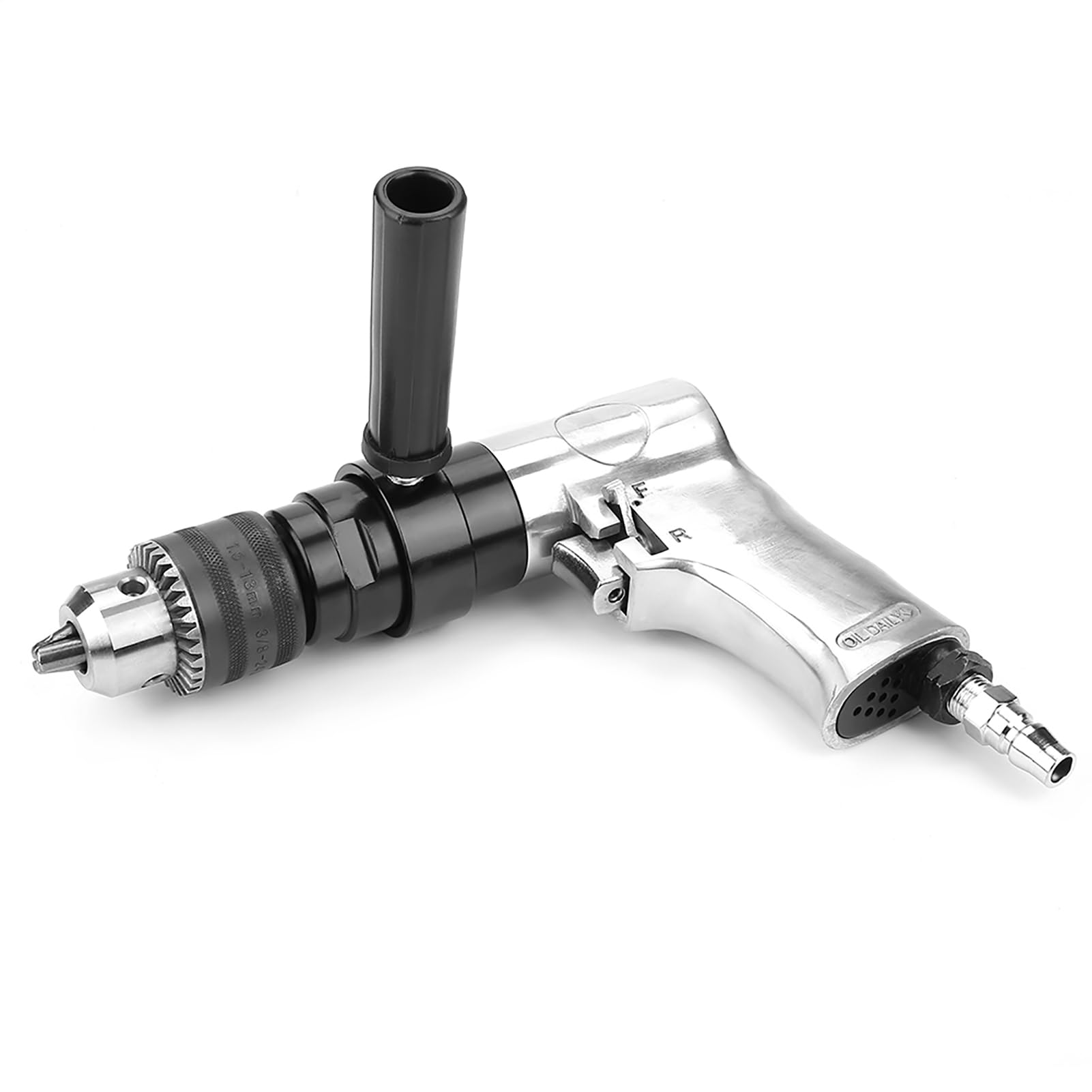 Tyenaza Taladro Neumático De Alta Resistencia De 1/2", KP - 554, Taladro Reversible CW/CCW De 900 RPM, con Mango Reversible De 360° para Operaciones De Perforación Profesionales