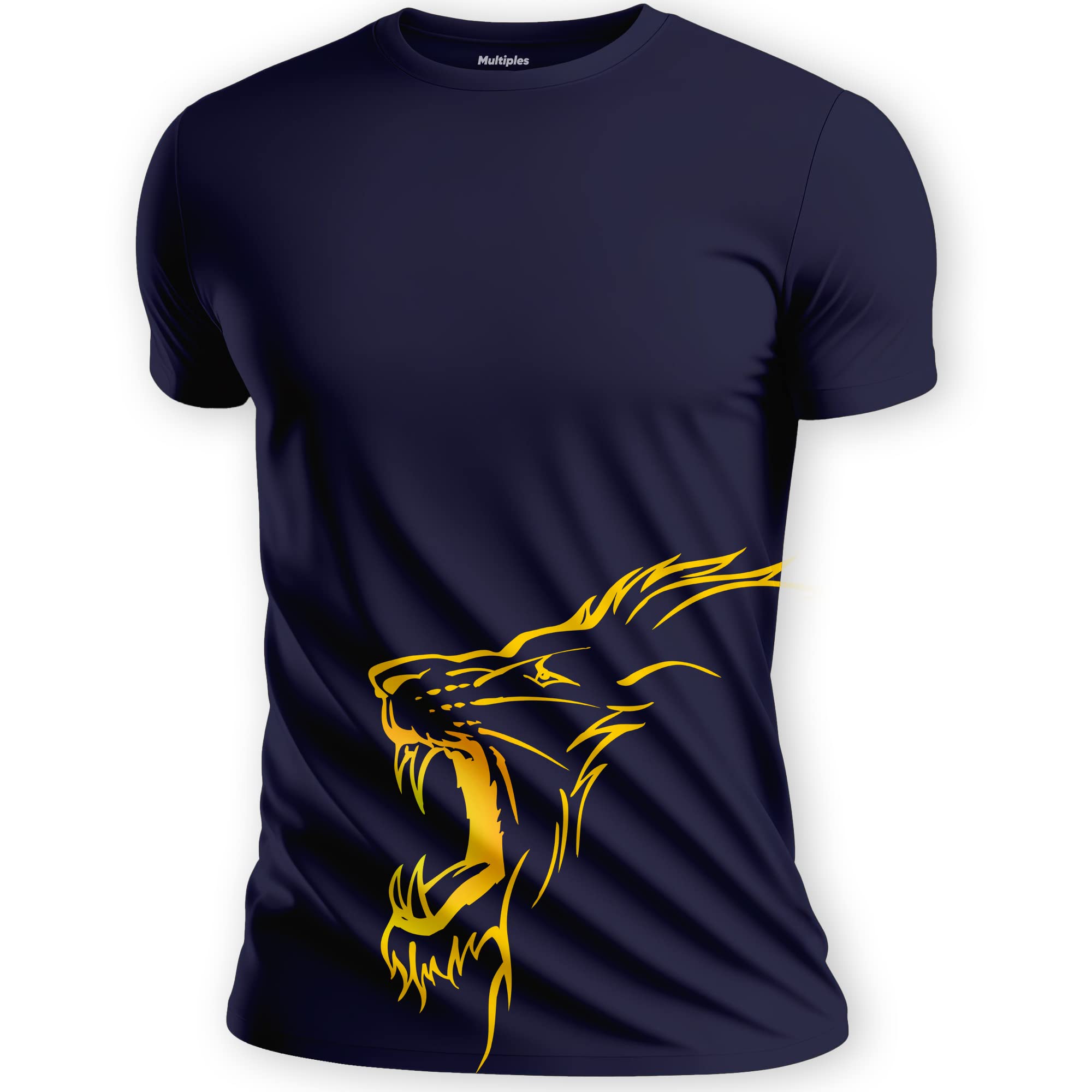 Multiples CSK Lion Animated Unisex Cotton Tshirt