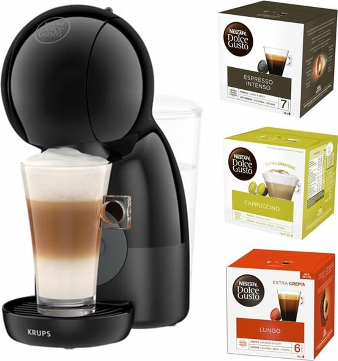 KRUPS NESCAFÉ Dolce Gusto Piccolo XS KP1A35, machine à capsules, 15 bars, noir
