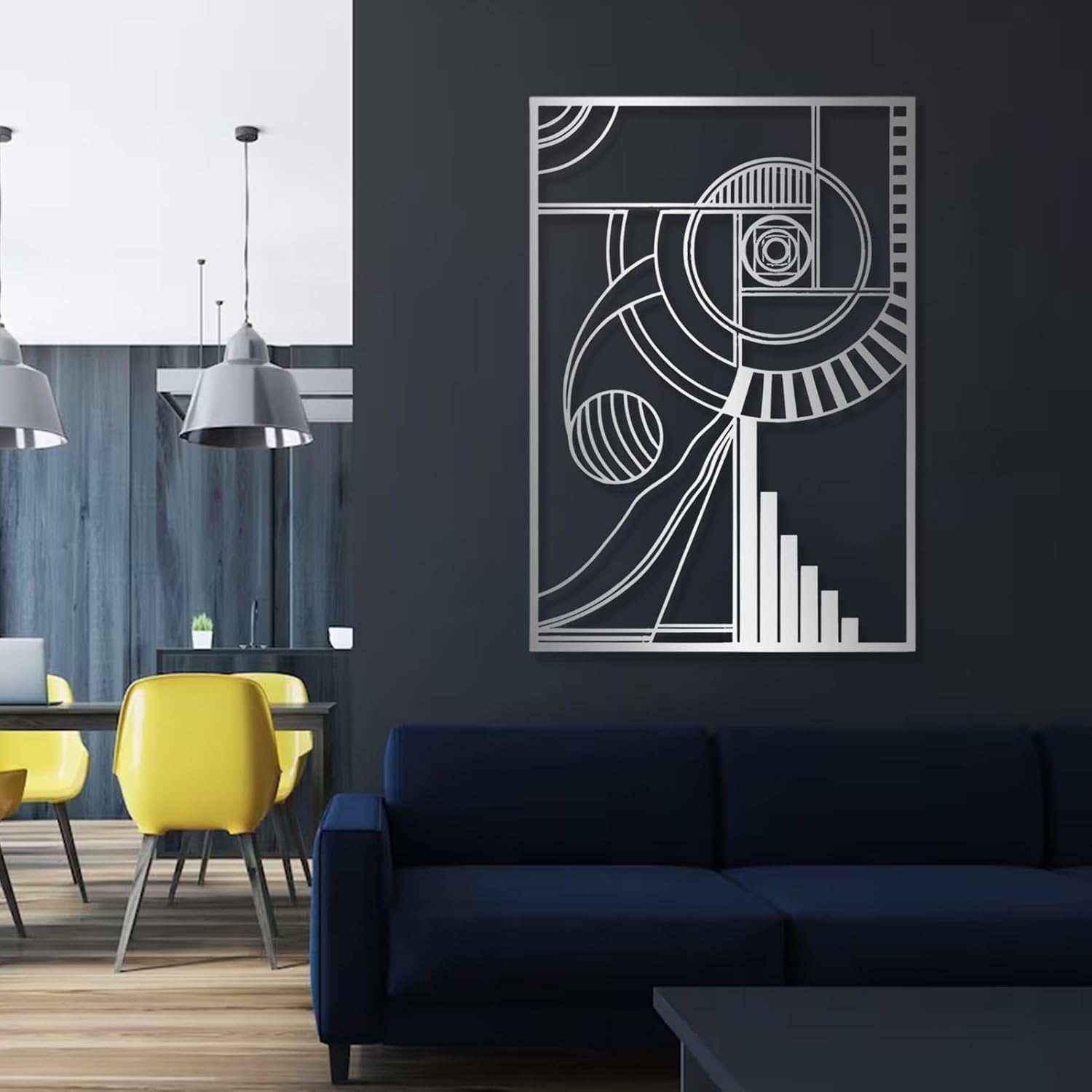 Amazon.com: Metal Wall Decor, Golden Ratio Metal Art, Fibonacci Spiral ...