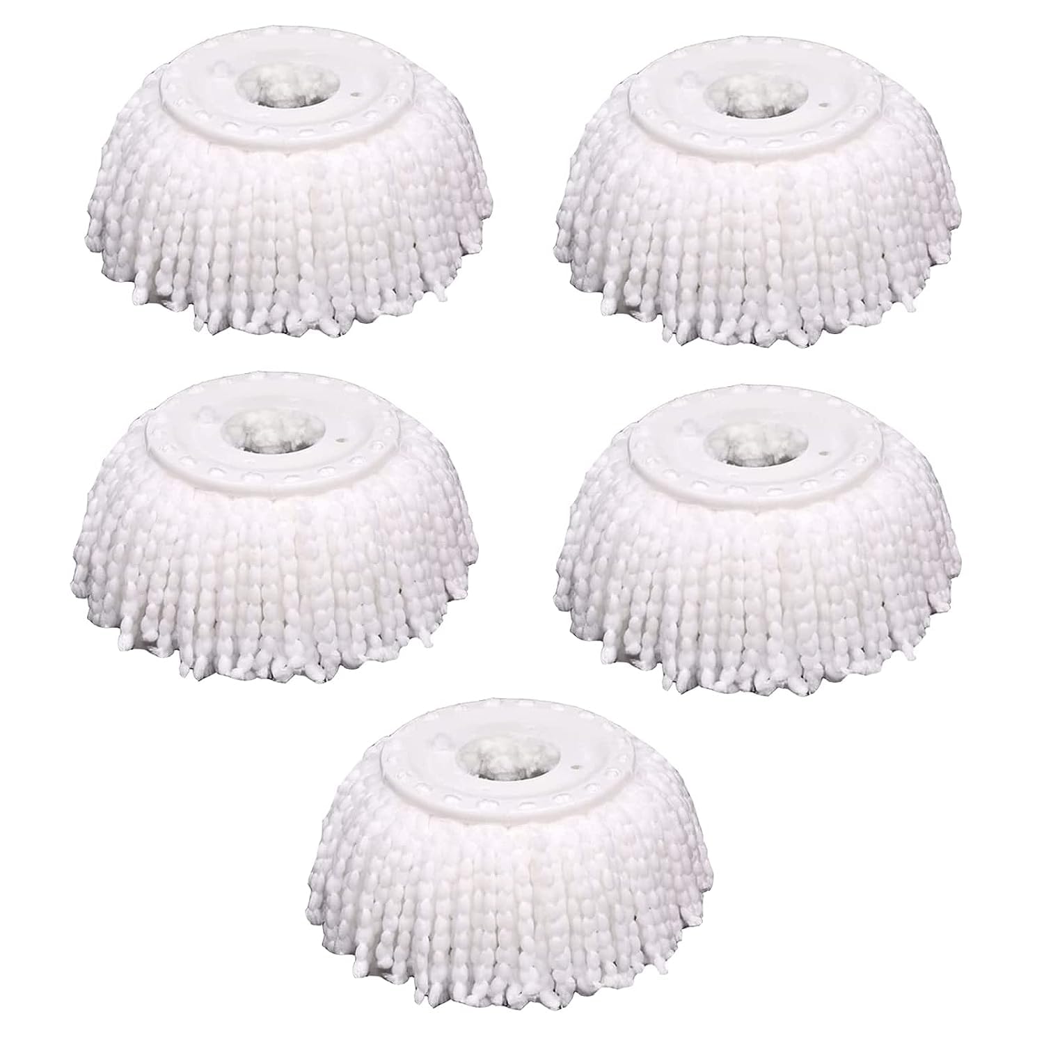 Spin Mop Replacement Head, Round Shape Standard Size Microfiber Mop Head Refills for Hurricane Mopnado Hapinnex Casabella and Other Brand Spin Mop Systems pack of 5 (B0CG4HF3VD) Amazon Price History, Amazon Price Tracker