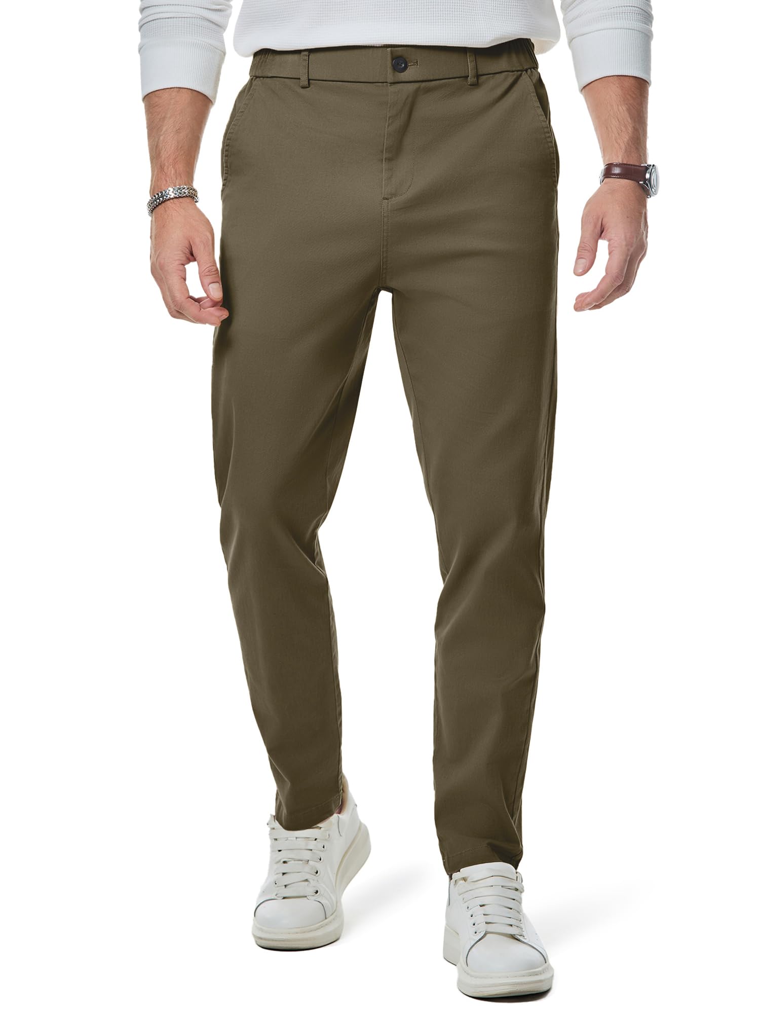 Elegancity Herren Chino Hose Casual Anzughose Baumwolle Hosen Herren Modern Stoffhose Stretch Business Arbeitshose Freizeithosen
