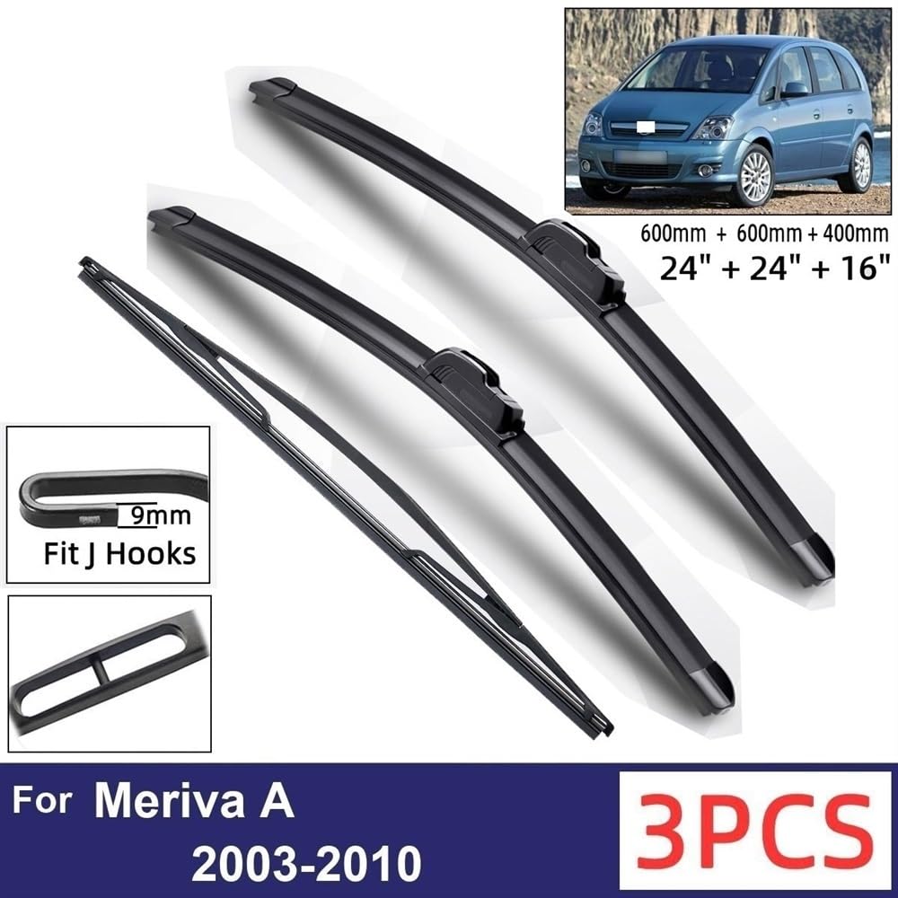 Balais D'essuie-glace Plat Avant Pour Opel Meriva A Et Zafira A - 600+550mm, Neuf, Marque Partsline