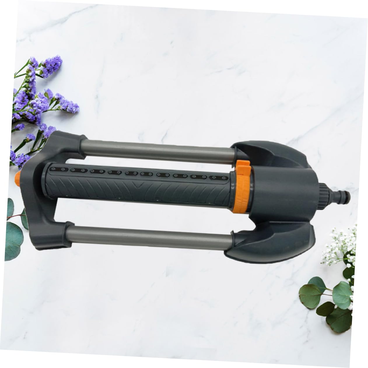 Irrigatore Automatico Rotante per Giardino in Plastico Verde | Piante, Irrigazione Prato e Nebulizzazione Vivaio, Connessione a Tubo Acqua, Bagna Rapidamente Terreno Colore Casuale