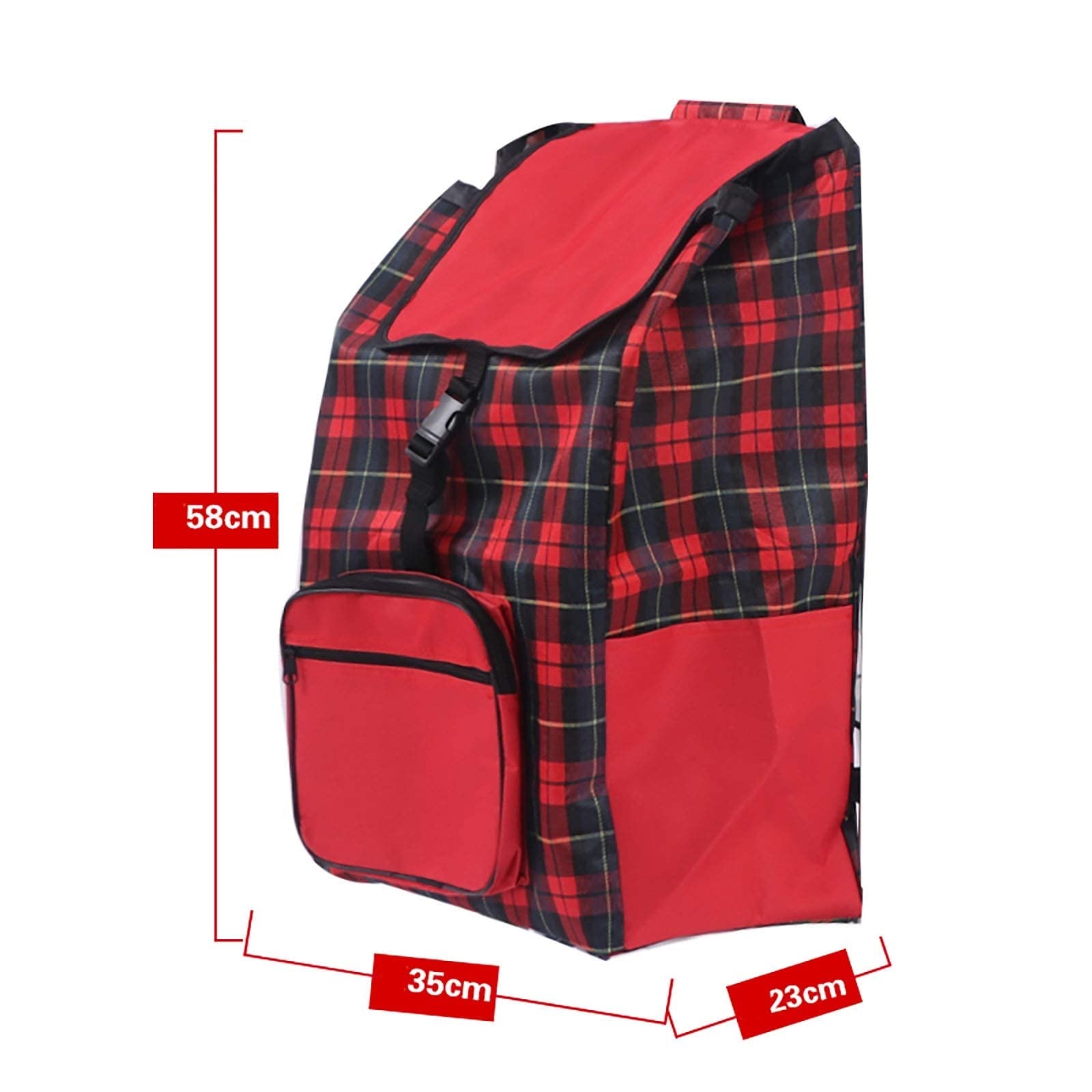 Sac De Remplacement Pour Chariot 47L - Tissu Oxford Imperméable 35x23x58cm