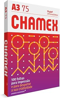 Papel Chamex 03071740185, A3 - 297 x 420 mm, Branca, 500 Folhas