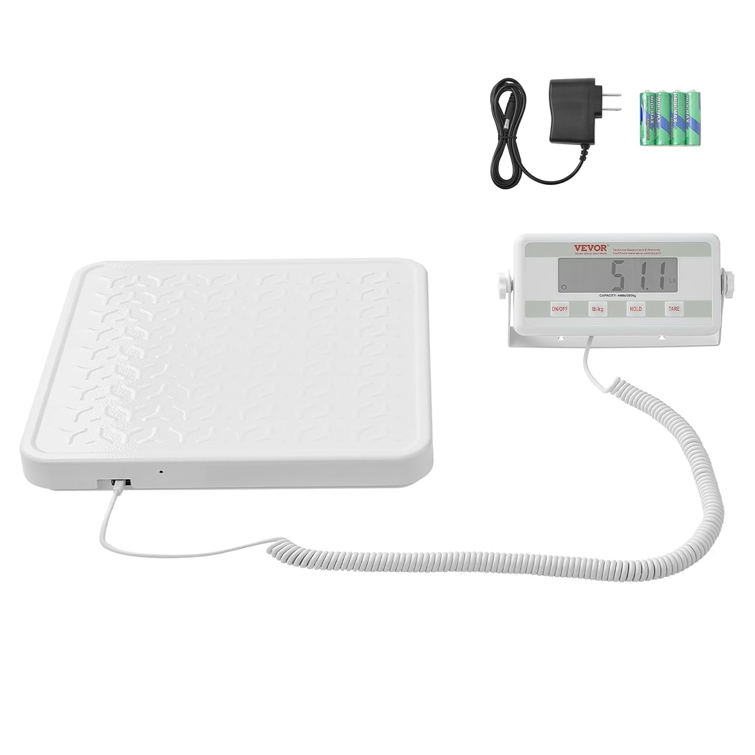 VEVOR Portable Medical Scale, Professional Digital Physician Scale for Weighing - with Anti-slip Platform, 2 Units, Hold & Tare Function, 440LBS Capacity Physician Weight Scale for Gyms Homes Hospital Stainless Steel image 9 of 10 B0DH1S92S4