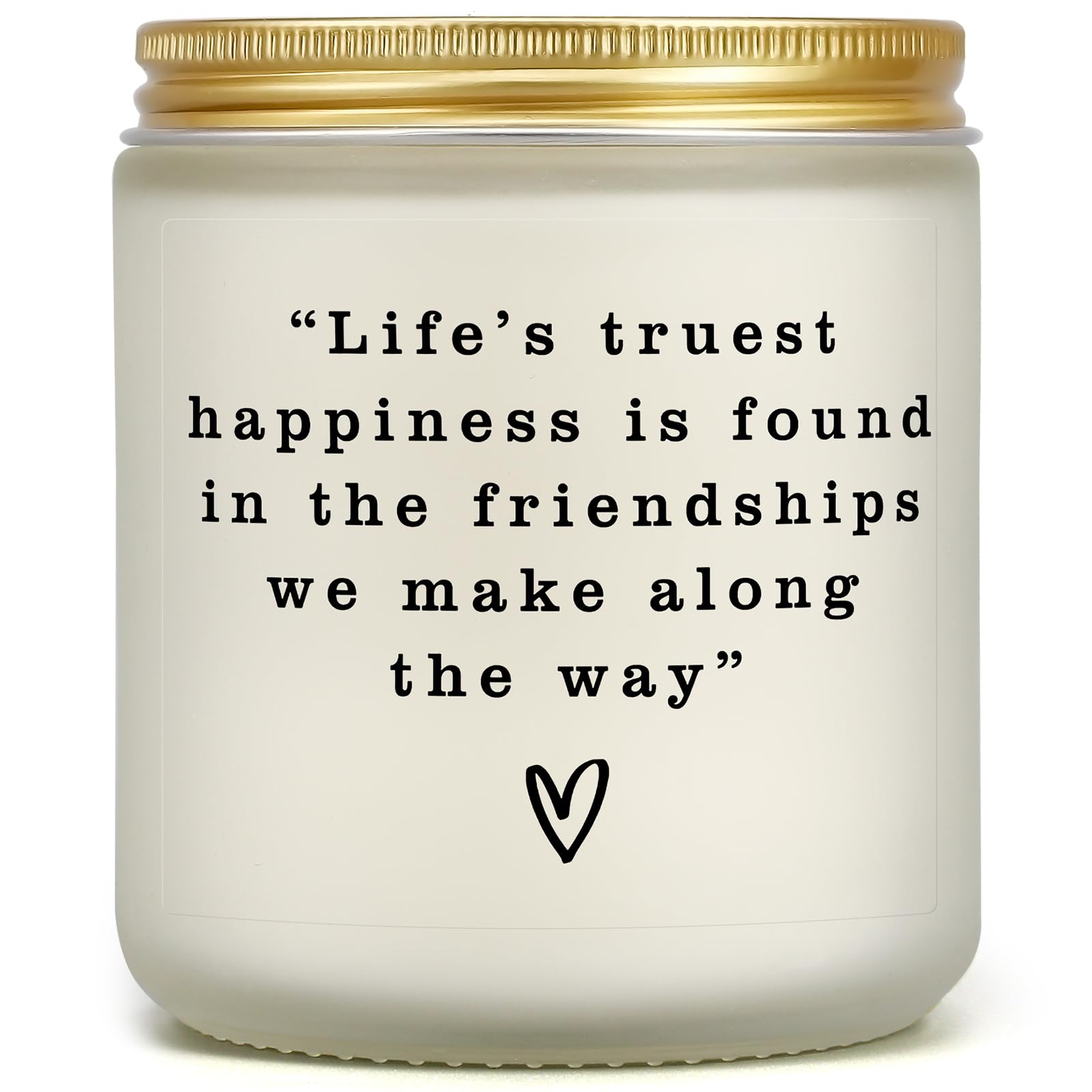 Friendship Gifts for Women - Friends Themed Gift for Friends, BFF, Bestie, Coworkers, Sister, Friendship Candle for Birthday Christmas Anniversary,