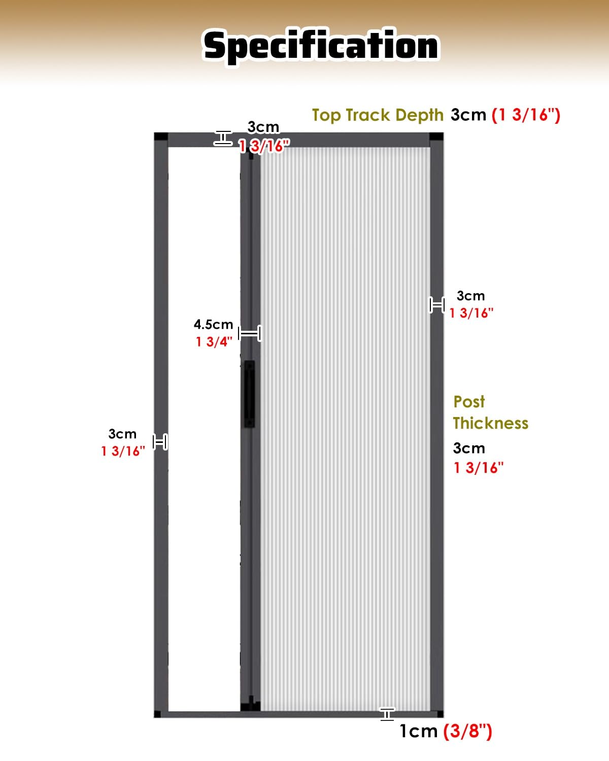 Porte coulissante Pliante en accordéon sans Joint Apparent pour Placard et Cuisine - Cadre en métal, Panneau Non tissé, Rideau séparateur de pièce, Options de Largeur : 30-80 Pouces (78x80 p