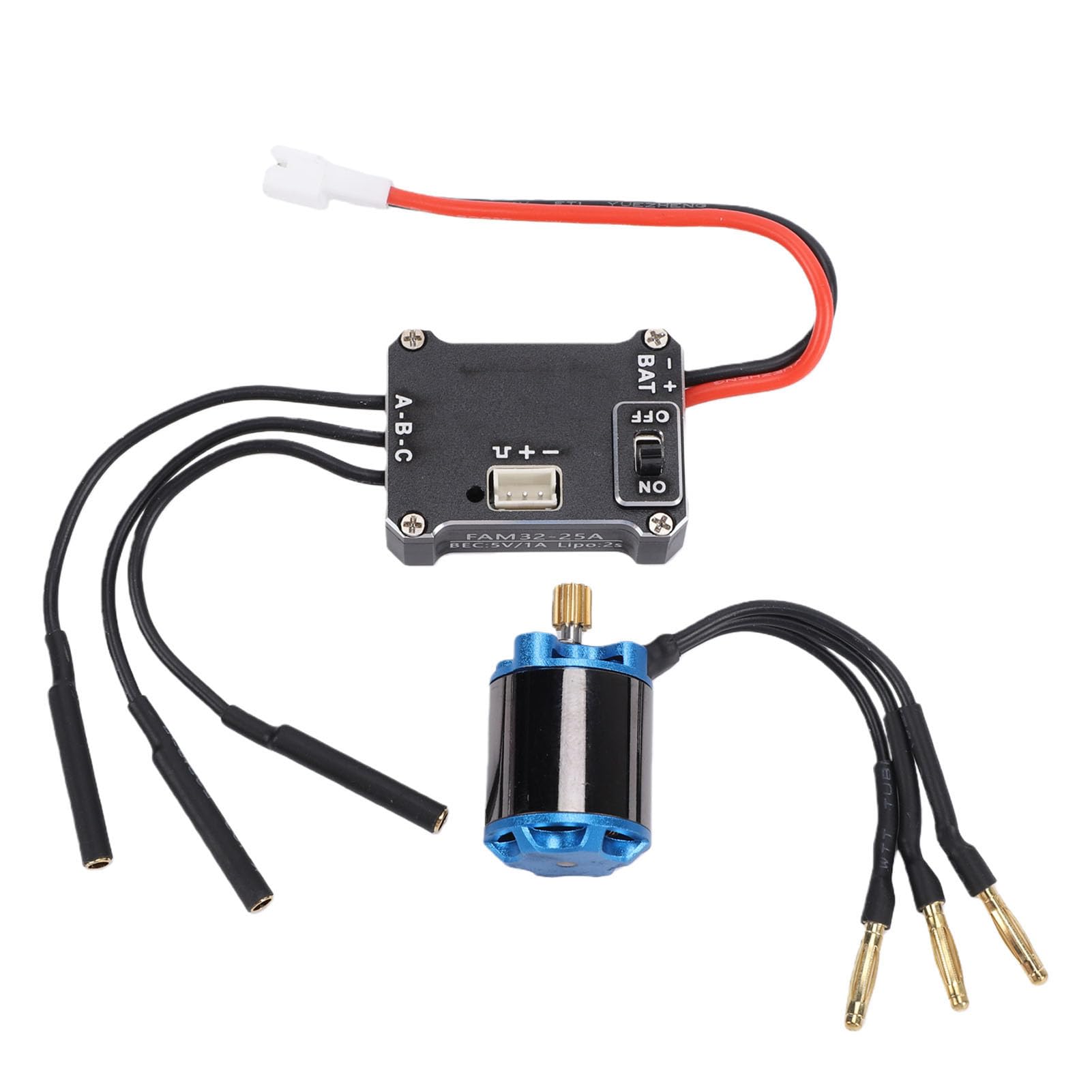Zestaw Bezszczotkowy Silnika RC ESC Combo z zaawansowaną technologią FOC dla Gąsienic RC 1212-5000KV i 25A ESC ze Stopu Aluminium