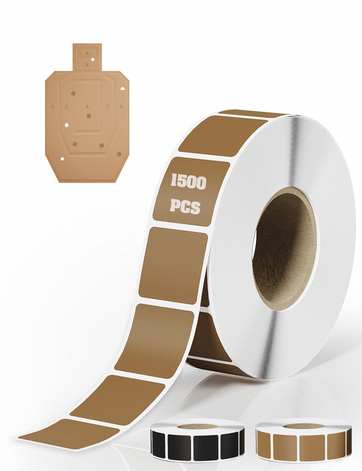 Target Pasters 1500/3000/4500/6000 Pcs, 1 Inch Self-Adhesive Target Stickers Tape for Cardboard & Paper Silhouette Targets, Perfect for USPSA, IPSC, IDPA, and Shooting Practice